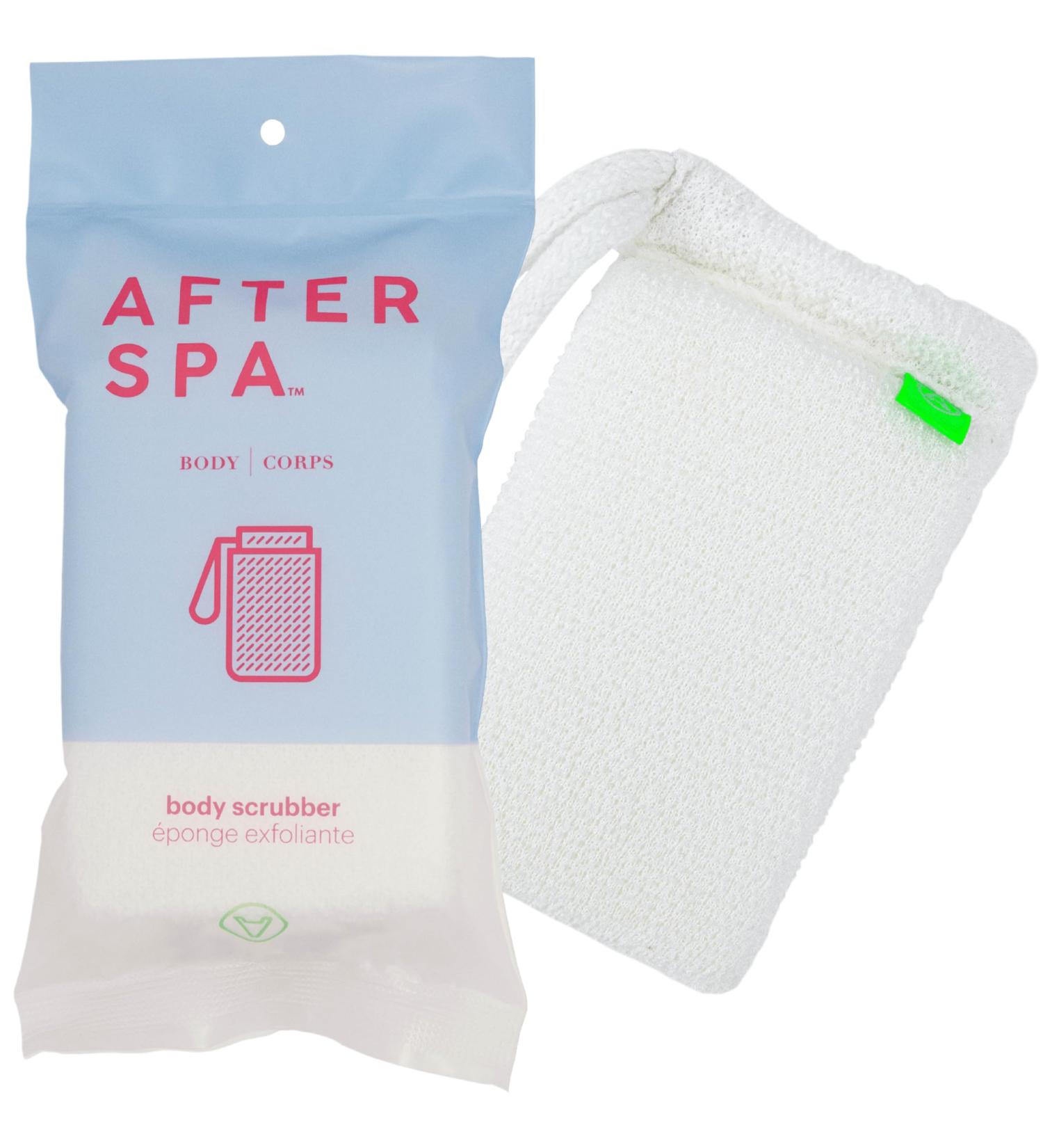 Afterspa Scrubber Body Brush - Exfoliating Vegan Shower Brush & Back Loofah for Radiant Skin | Cruelty-Free Bath Essential - Buy Online on GoSupps.com