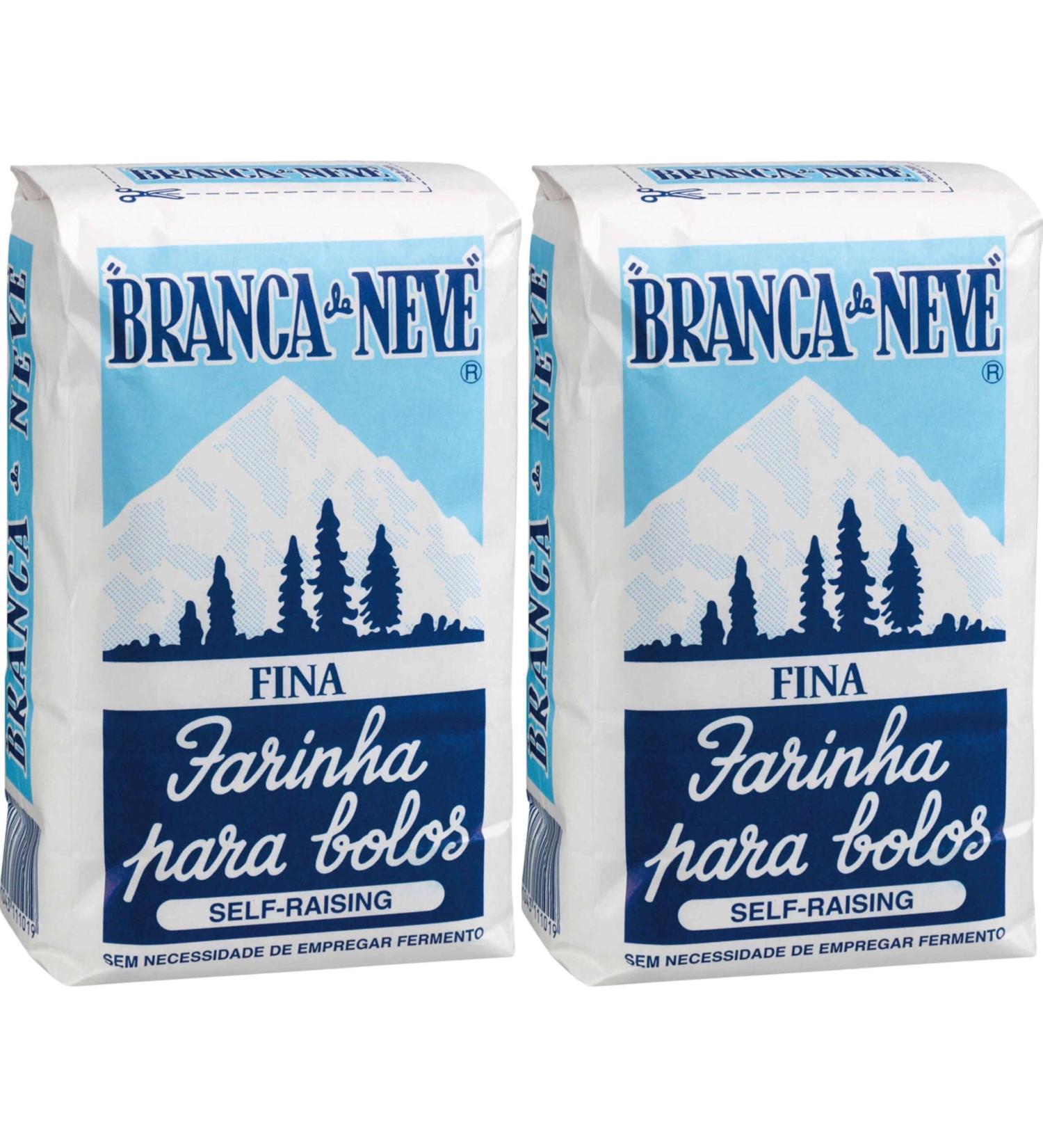 Exclusive Portuguese Fine Snow White Self-Raising Flour/Farinha Branca de Neve Fina - 1kg - Pack of 2