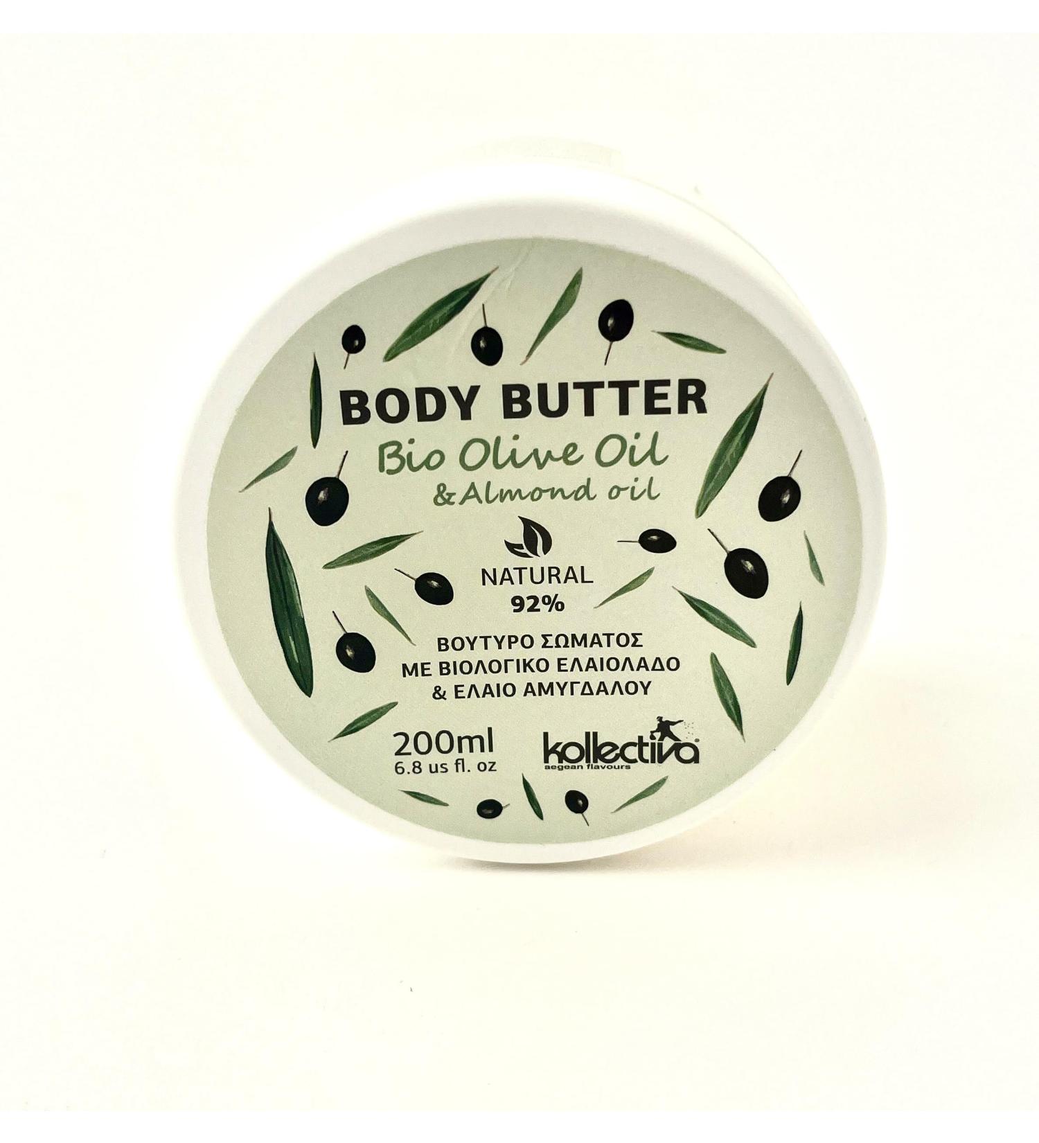  Kollectiva Organic body butter with olive and almond oil 200 ml - Buy Online on GoSupps.com