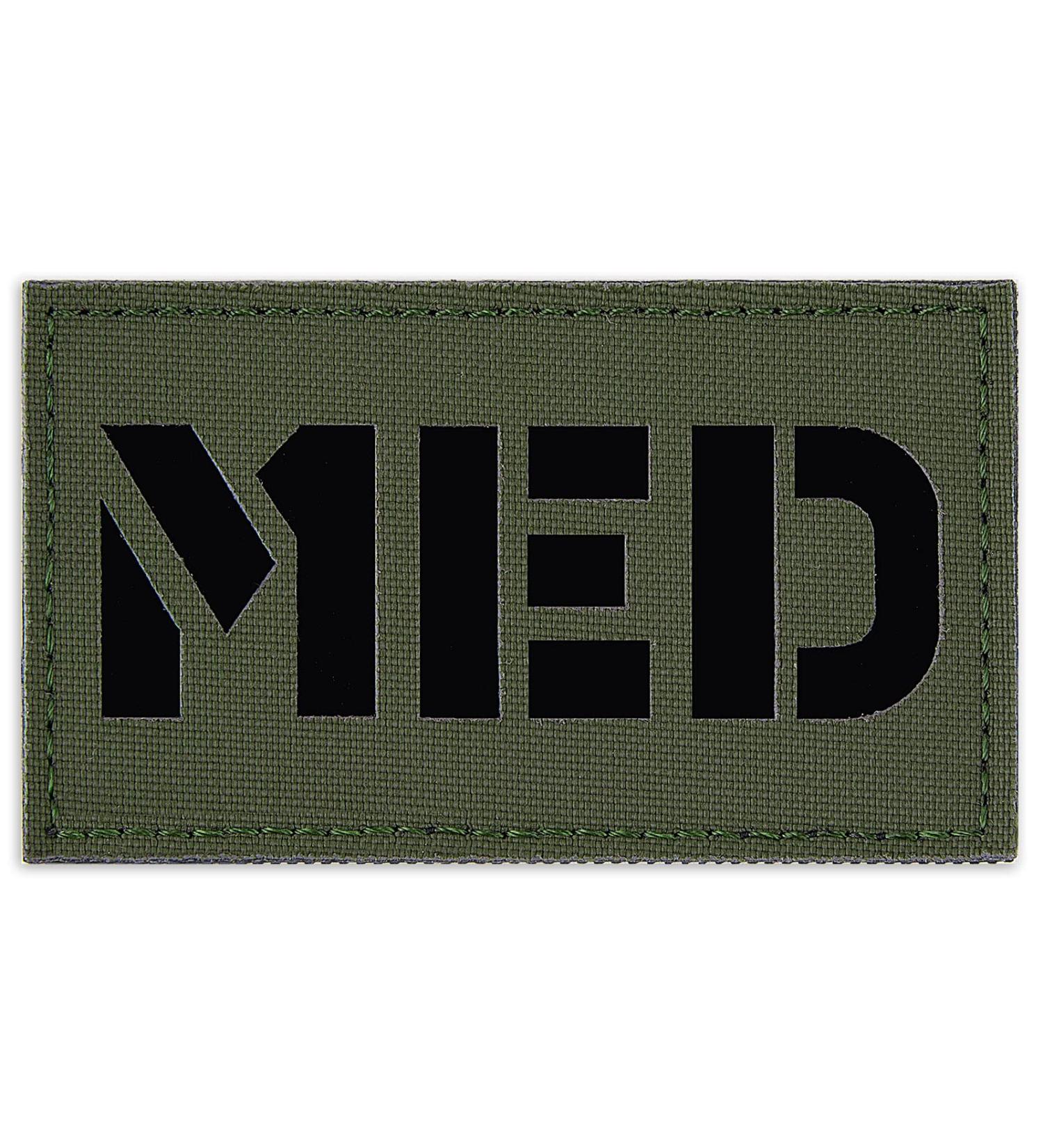 Petac Gear IR Infrared Reflection MED Medical Tactical Fastener Patch Hook-Fastener Backing 3.5x2 (RG) - Buy Online on GoSupps.com