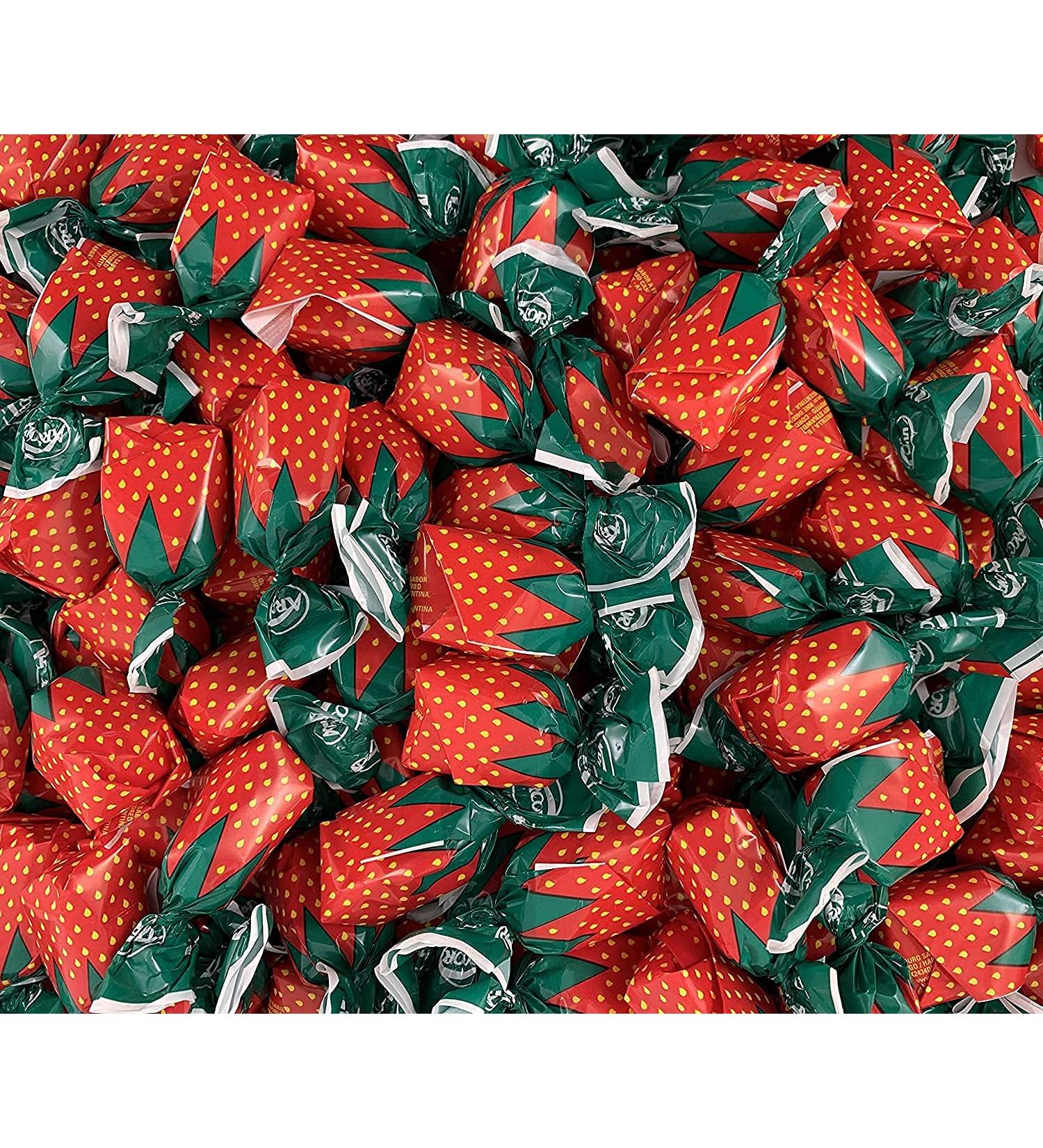 Arcor Strawberry Bon Bons Hard Candy - 2lb Bag (Pack of 1) - Buy Online on GoSupps.com