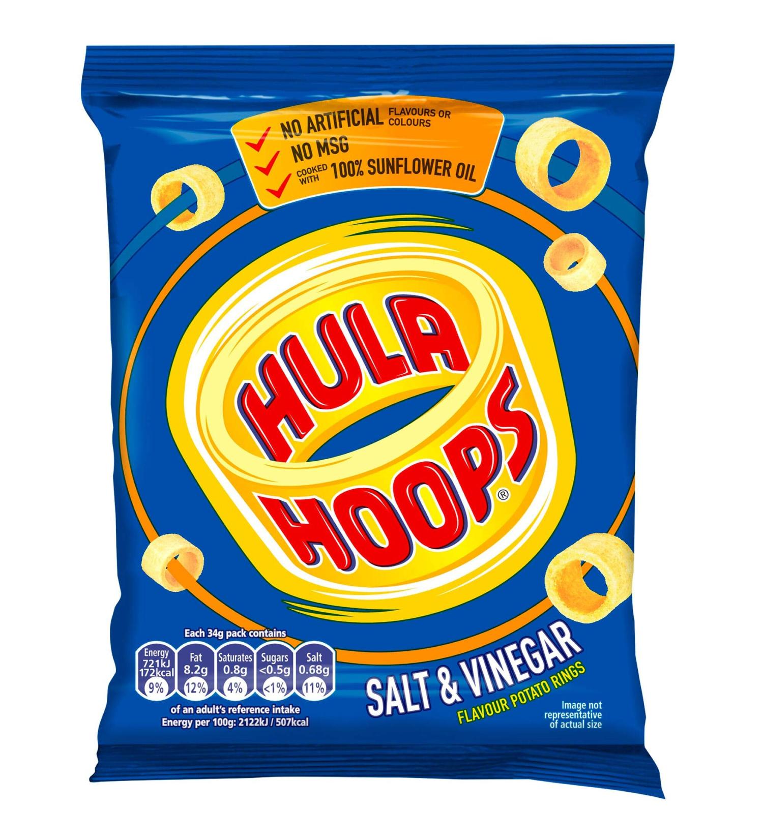 KP Hula Hoops Salt & Vinegar - 32x34g