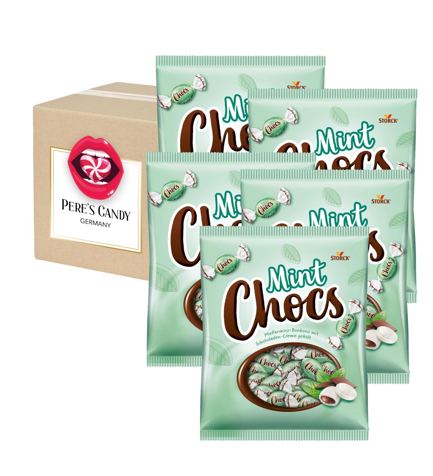 Buy Pere's Candy Mint Chocs Lollipops - 5 x 425g Gift Box | International Shipping Available - Buy Online on GoSupps.com