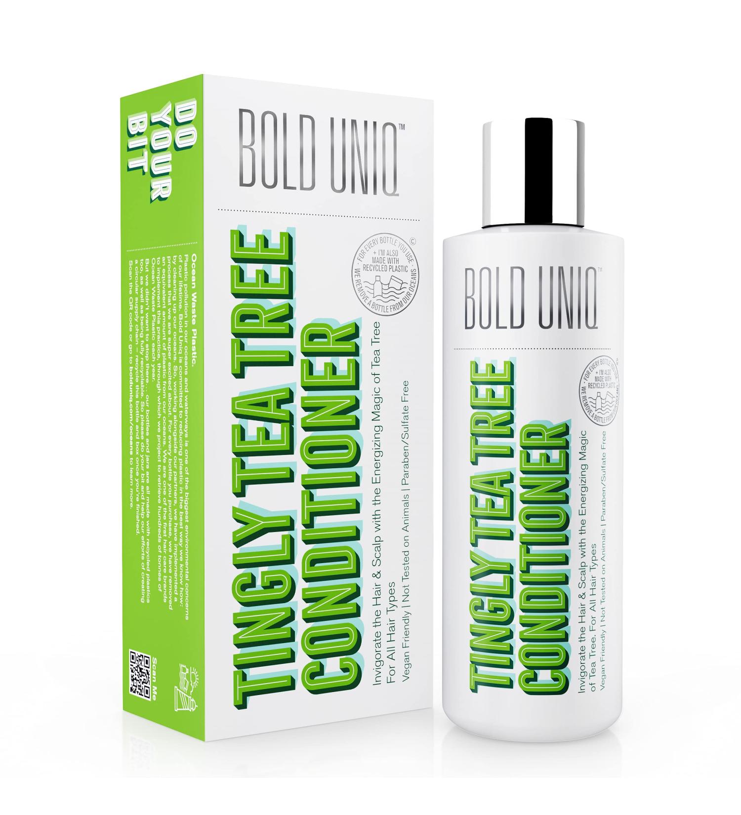 Vegan Peppermint & Tea Tree Oil Conditioner - Refreshing Moisture Shampoo for All Hair Types - Sulfate & Paraben-Free - 237ml | PETA Certified - Buy Online on GoSupps.com