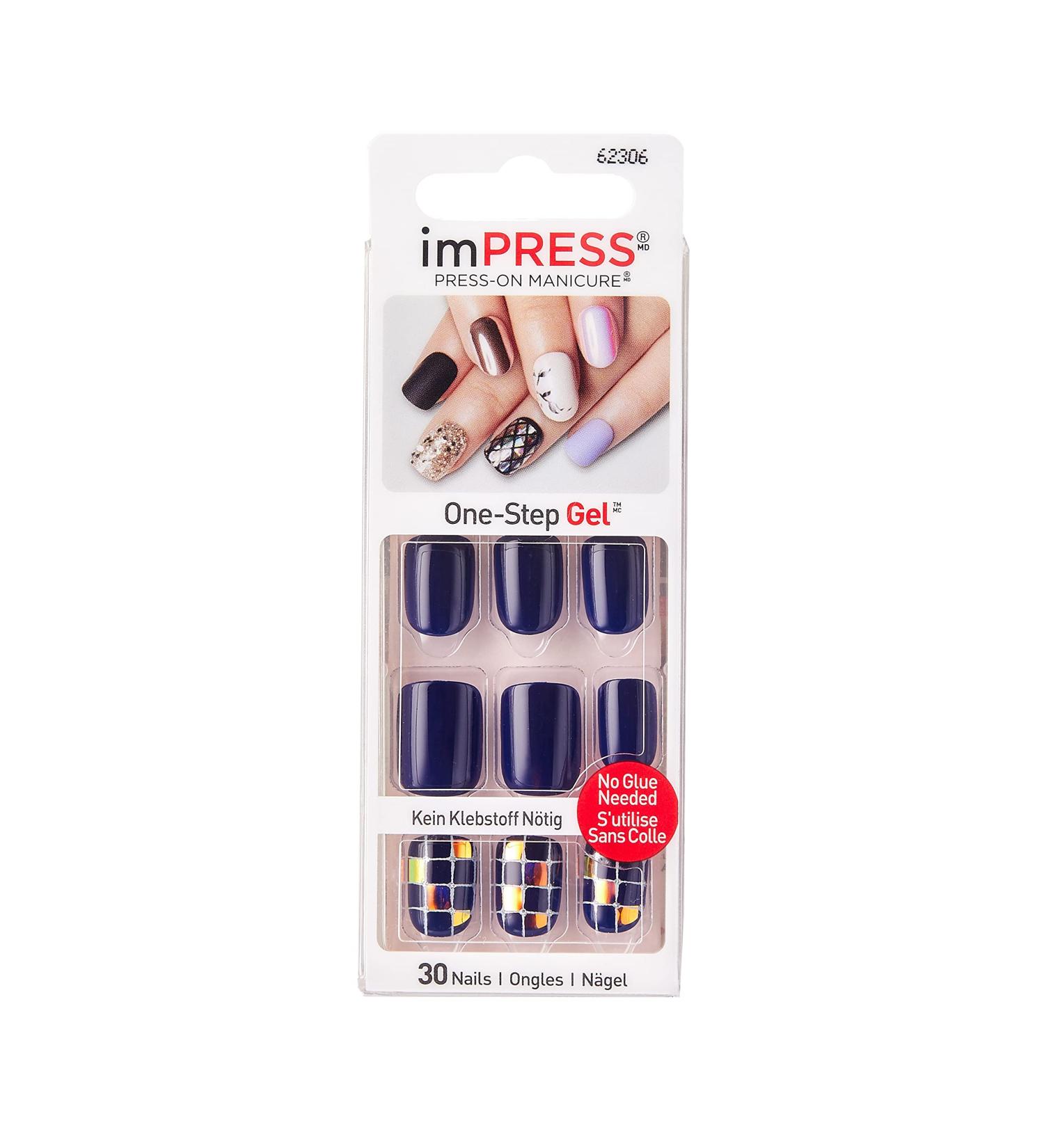 Impress One - Step Gel Press-On Manicure Nails 30 pieces