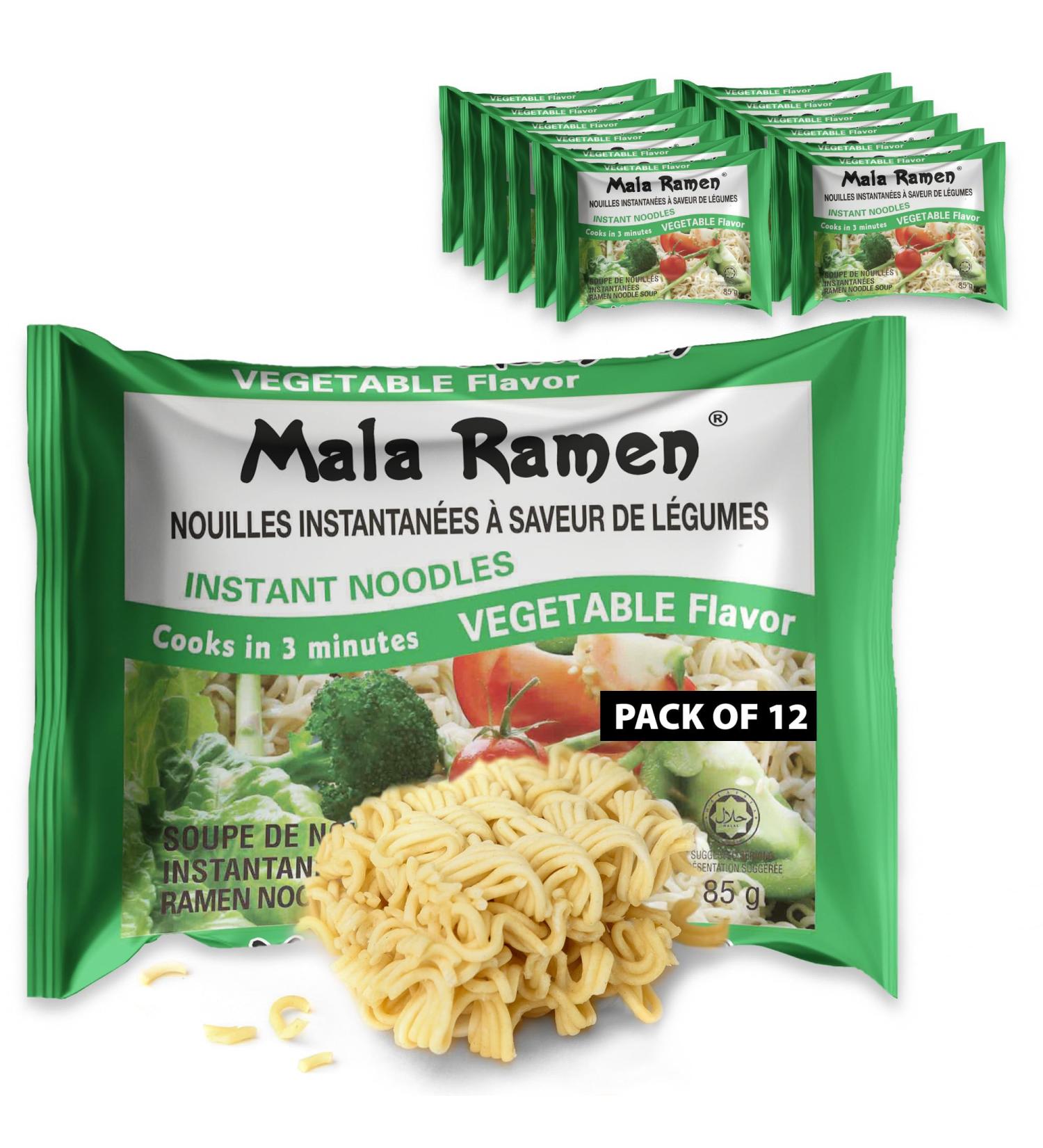 Club Supreme Ramen Instant Noddle - Vegetable Noodles 85G (Pack of 12) 1.02 Kg - Cooks In 3 Minutes White - Buy Online on GoSupps.com
