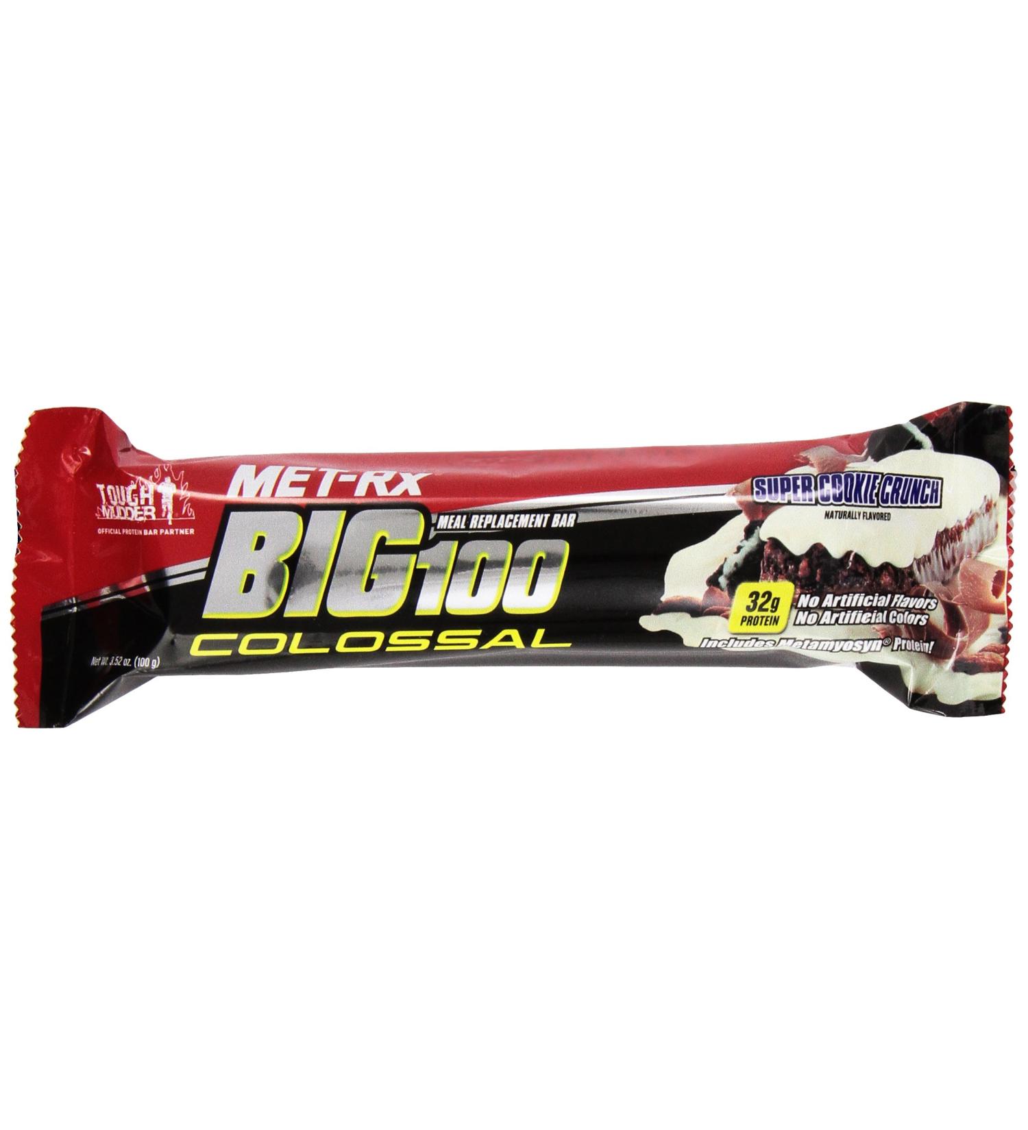 Met-RX Big 100 Colossal Meal Replacement Bar Cookie and Crunch 12 Count - Buy Online on GoSupps.com