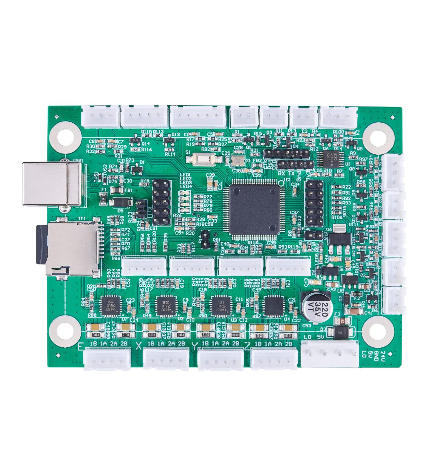 OMTech K40+ Laser Engraver Motherboard Upgrade - Smoothie Mainboard for CNC CO2 Laser Cutter with Rotary Axis Autofocus Support - LightBurn K40 Engraving Replacement Control Board - Buy Online on GoSupps.com
