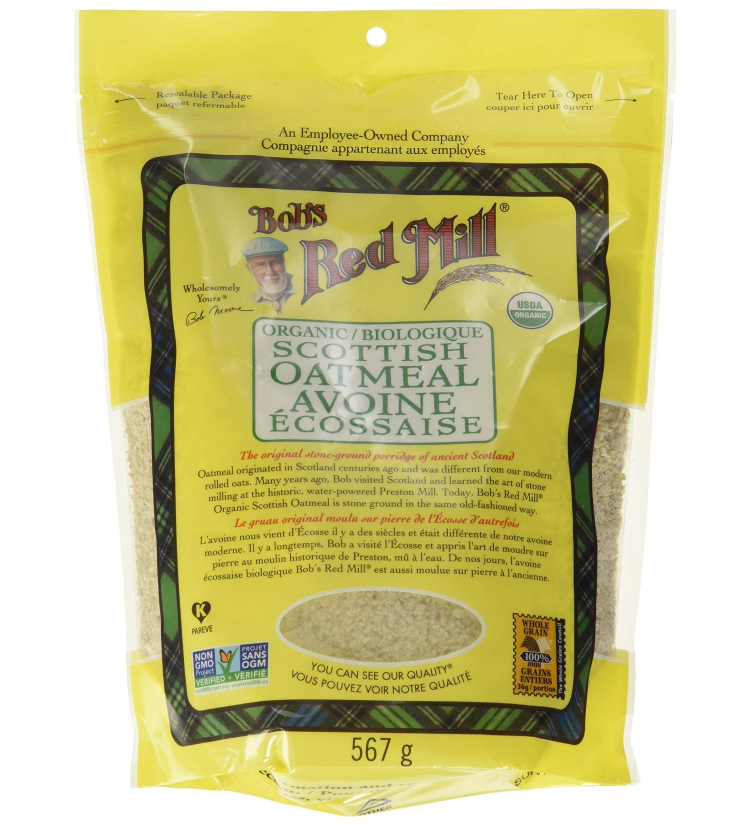 Bobs Red Mill Scottish Oatmeal Organic 567 Grams - Buy Online on GoSupps.com