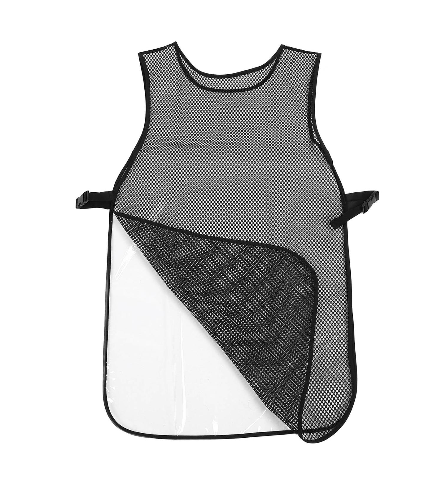 Sonew Waterproof Hairstylist Apron Lightweight Breathable Net Adjustable Barber Apron with Large Pocket for Salon Home - Buy Online on GoSupps.com