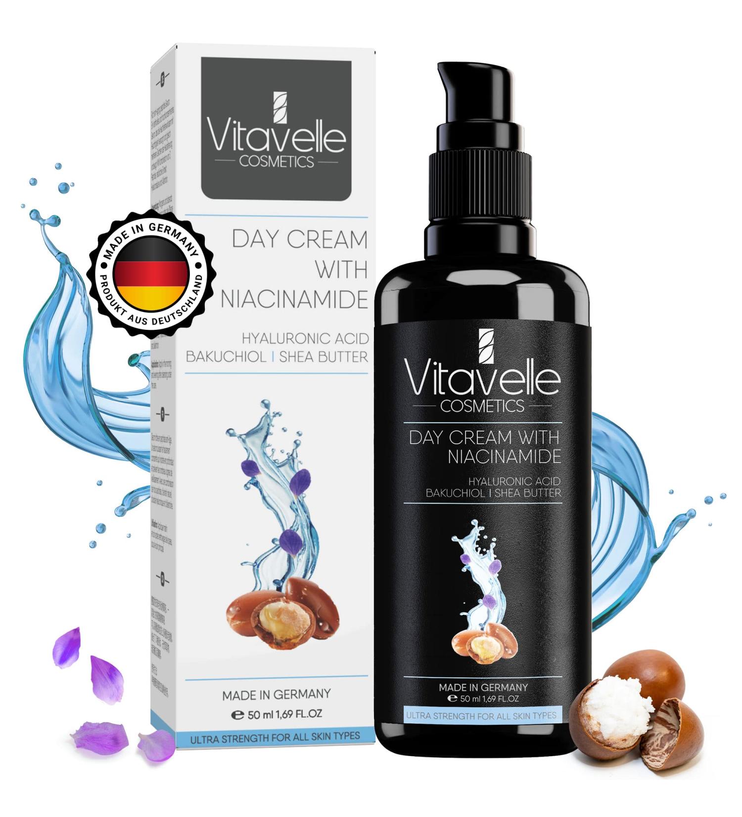 Niacinamide Cream - Daily Moisturizer with Plant-Derived Retinol & Shea Butter | Strengthening Pore Reducer for Smooth Even Skin - Buy Online on GoSupps.com