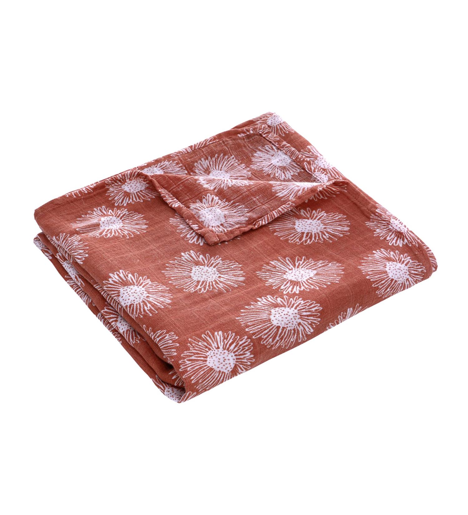 amo nenes Baby Swaddle Blanket 100% Bamboo Cotton | Large 110 x 150 cm | Soft & Breathable Muslin Wrap for Newborn Boys and Girls - Dandelion Print - Buy Online on GoSupps.com