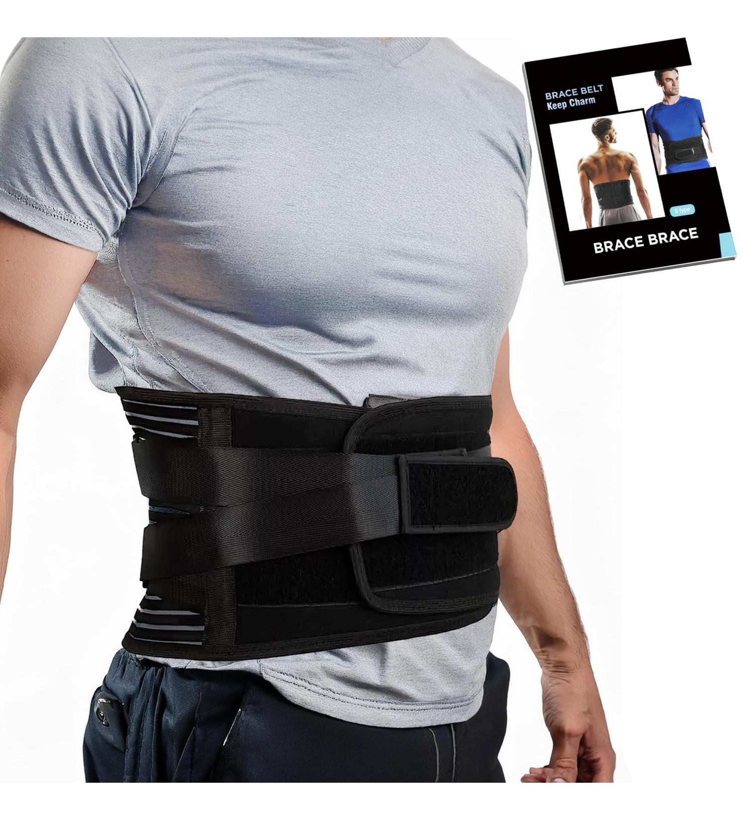 Back Brace for Men & Women - Adjustable Lumbar Support for Lower Back Pain Relief Posture Corrector Sciatica & Scoliosis - XXL Size - Buy Online on GoSupps.com