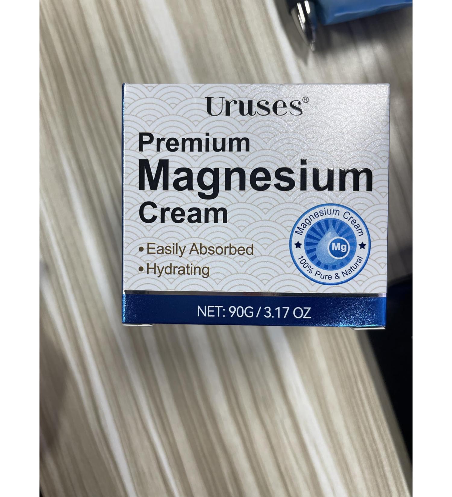 Magnesium Cream Magnesium Lotion Highly Concentrated Magnesium for Leg Muscle Joint Car Magnesium Oil Cream with Pure Zechstein Magnesium Topical Magnesium Chloride Easy Absortion 3.17G 3.17 Fl Oz (Pack of 1) - Buy Online on GoSupps.com