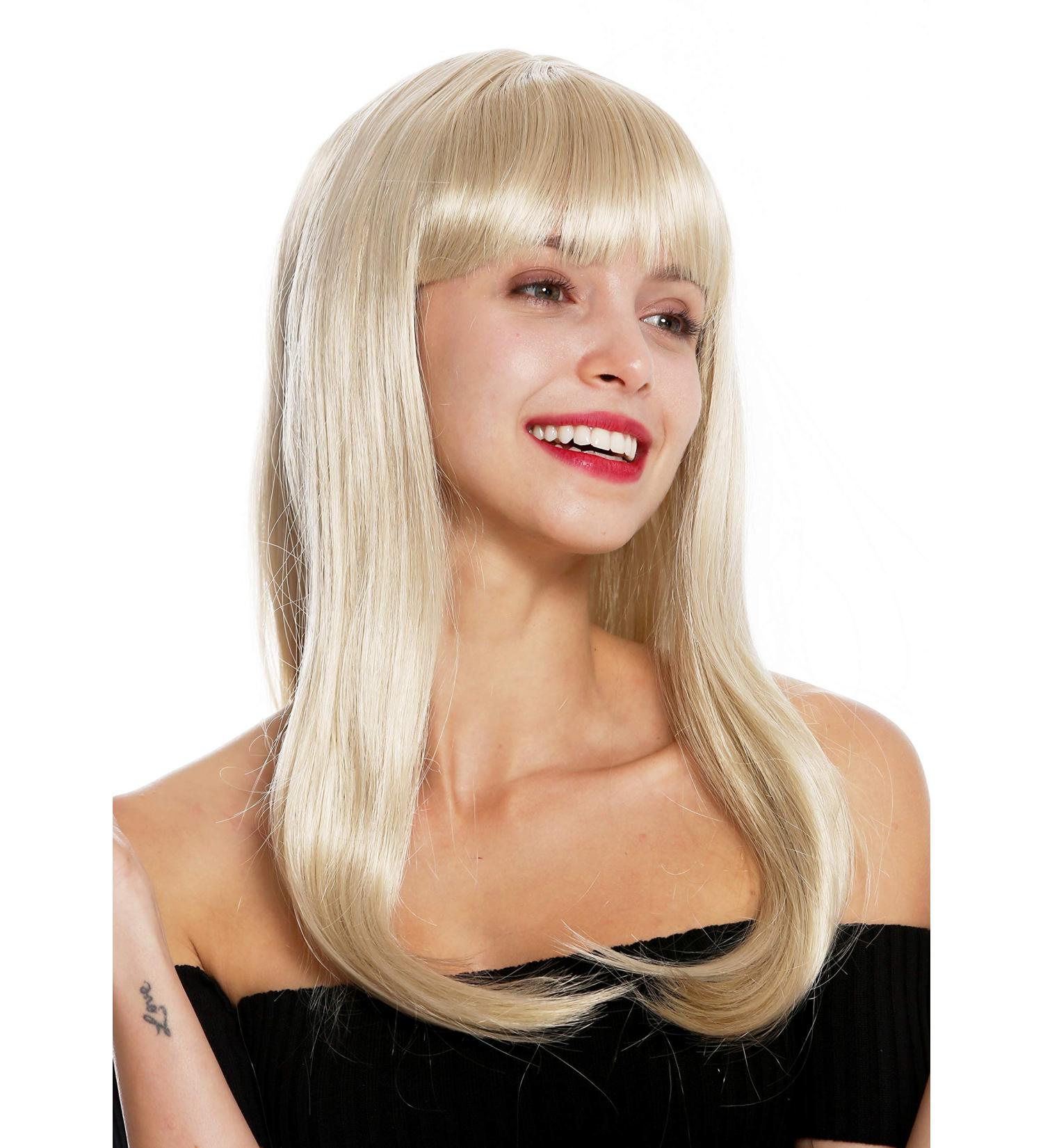 Buy WIG ME UP MA116-22 Women's Long Straight Blonde Wig - Retro 50s Look with Bangs - International Shipping - Buy Online on GoSupps.com