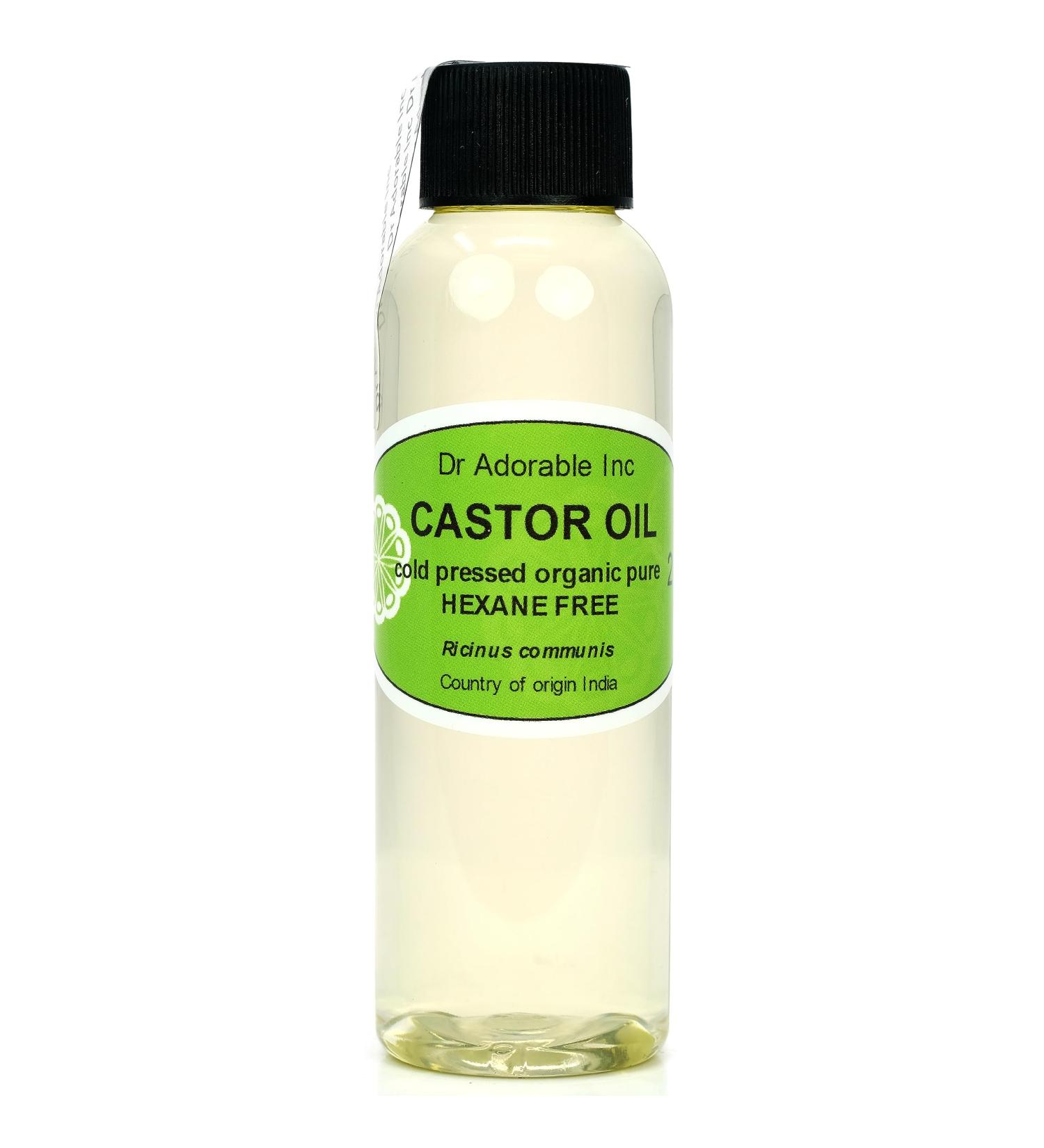 Dr Adorable - 2 oz - Premium Castor Oil - 100% Pure Natural Organic Cold Pressed Virgin 2 Fl Oz (Pack of 1) - Buy Online on GoSupps.com