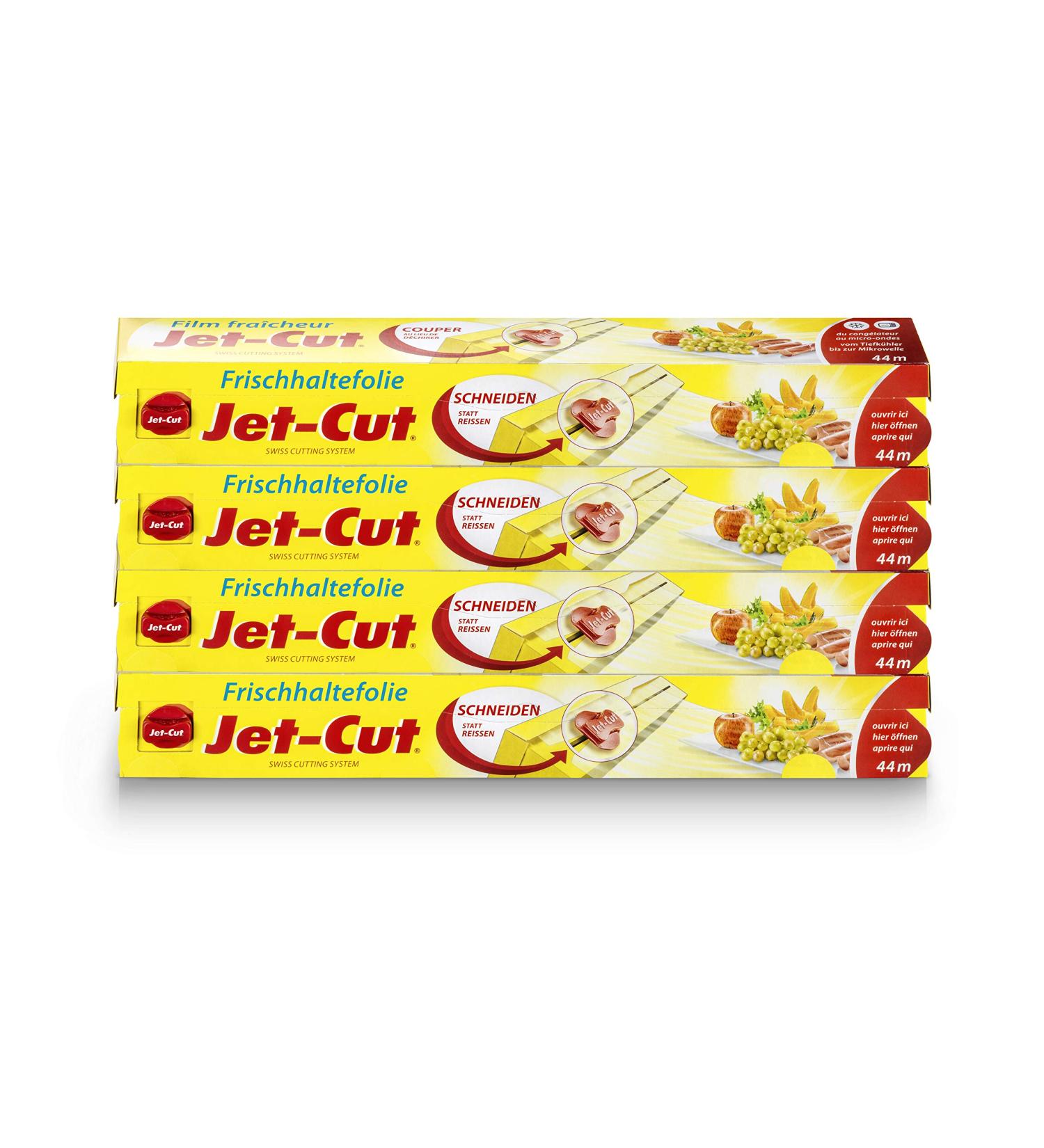Jet-Cut Cling Film 30cm x 44m - Transparent Storage Pack of 4 | Ideal for Food & Household Use - International Shipping Available - Buy Online on GoSupps.com