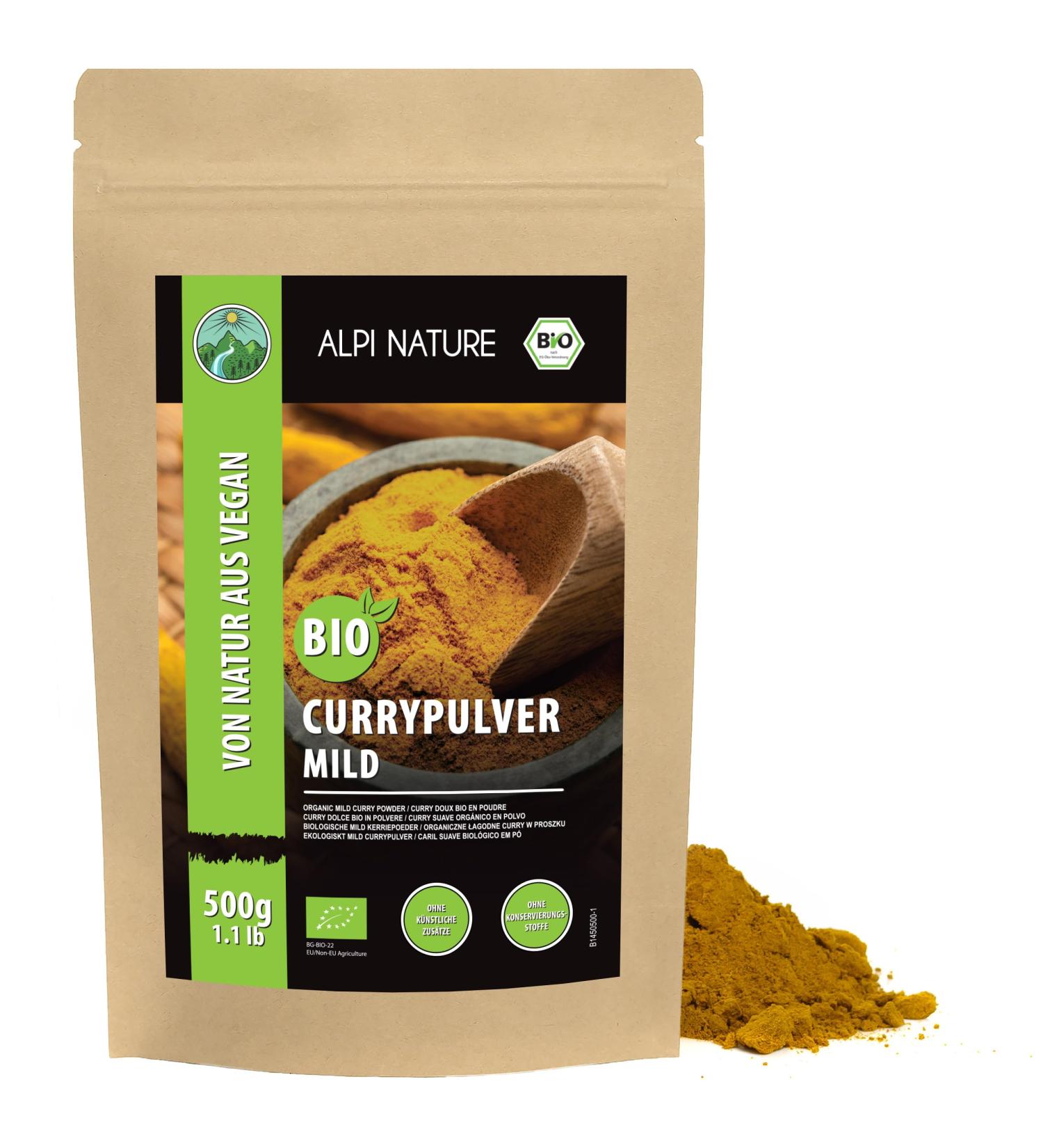  Alpi Nature Alpi Nature Organic Mild Curry Powder 500g Premium Quality Indian Spices Mild Curry Powder - Buy Online on GoSupps.com