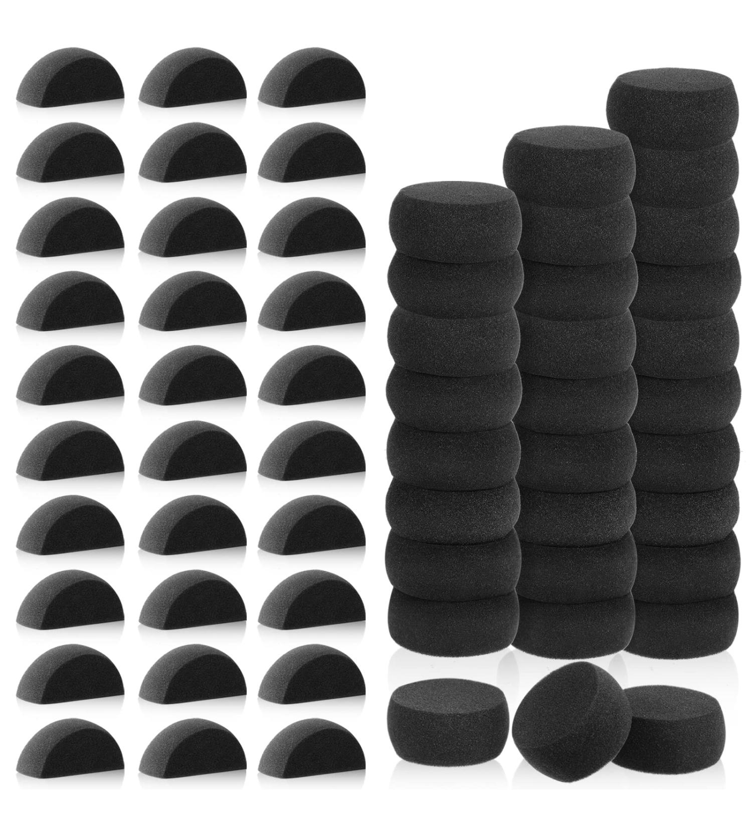 Black Face Painting Sponges - 60 Pcs Set for Makeup, Crafts, Art Work, Sculpting, Pottery, Body Painting - Buy Online on GoSupps.com