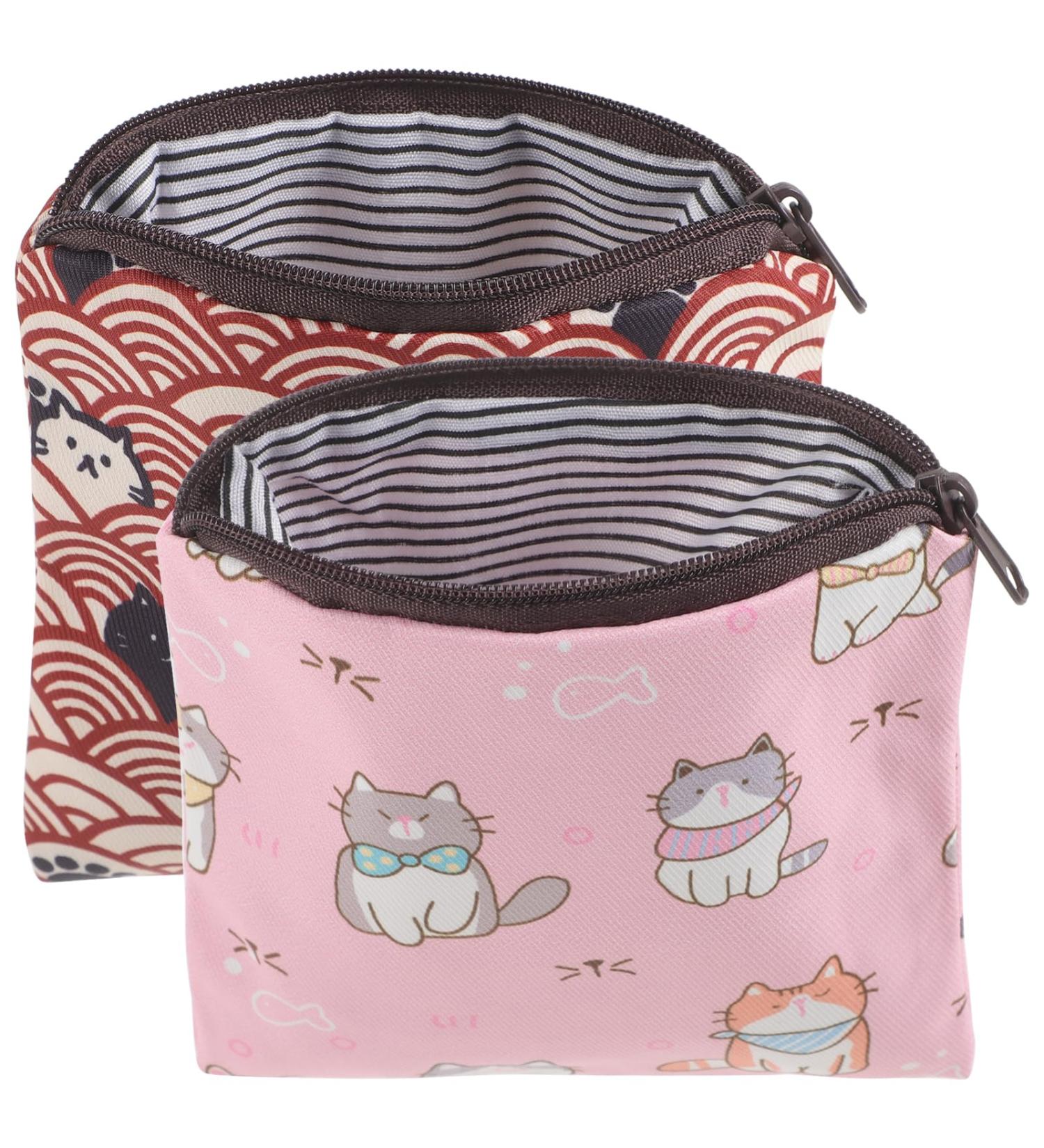 Hoement 2-St Hygiene Bag | Decorative Period Pocket Tampon Organizer | Portable Polyester Storage for Students - Buy Online on GoSupps.com