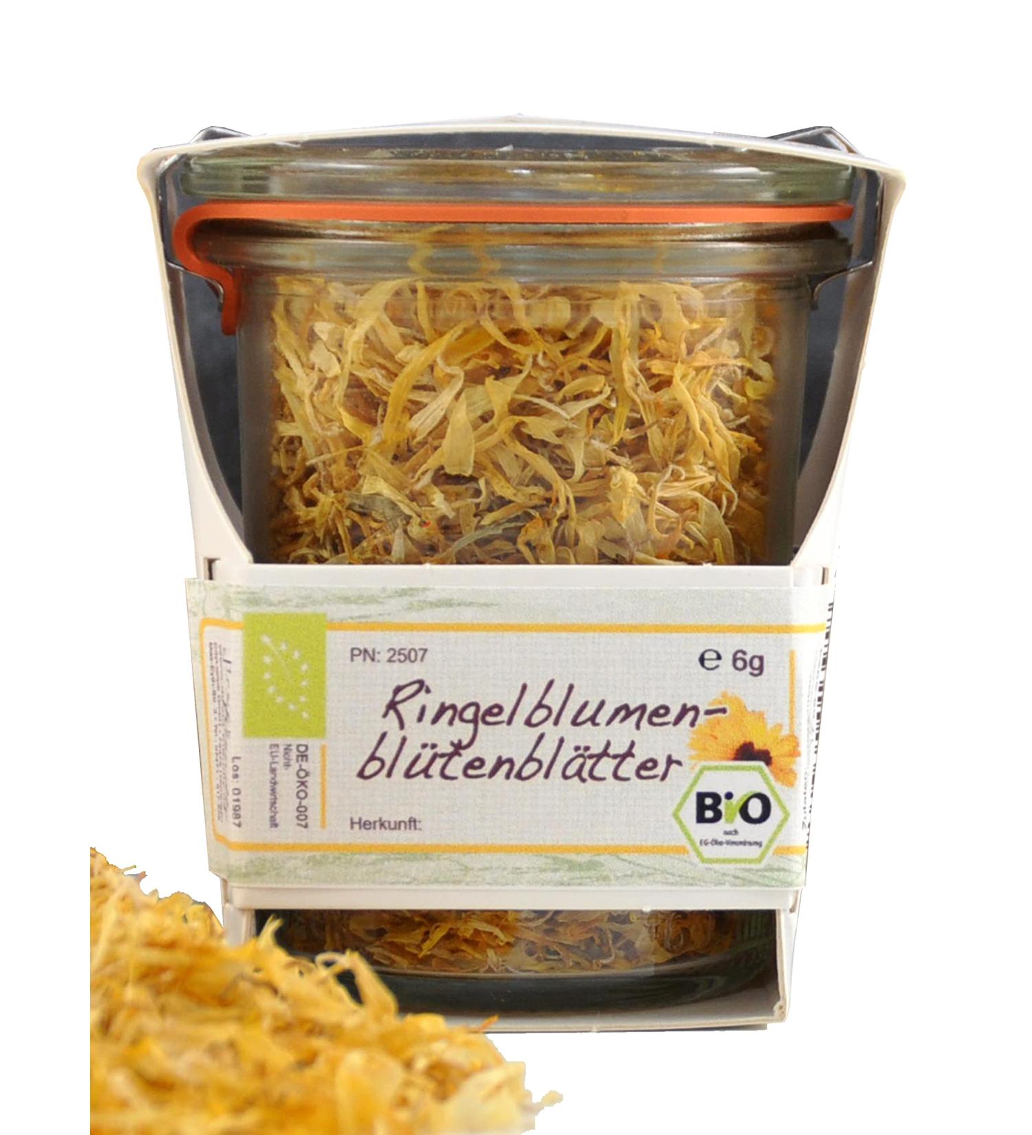 Premium Organic Edible Flowers in Glass | Eco-Friendly Gift | Marigold Blossom | Hand-Processed Plastic-Free Packaging - Buy Online on GoSupps.com