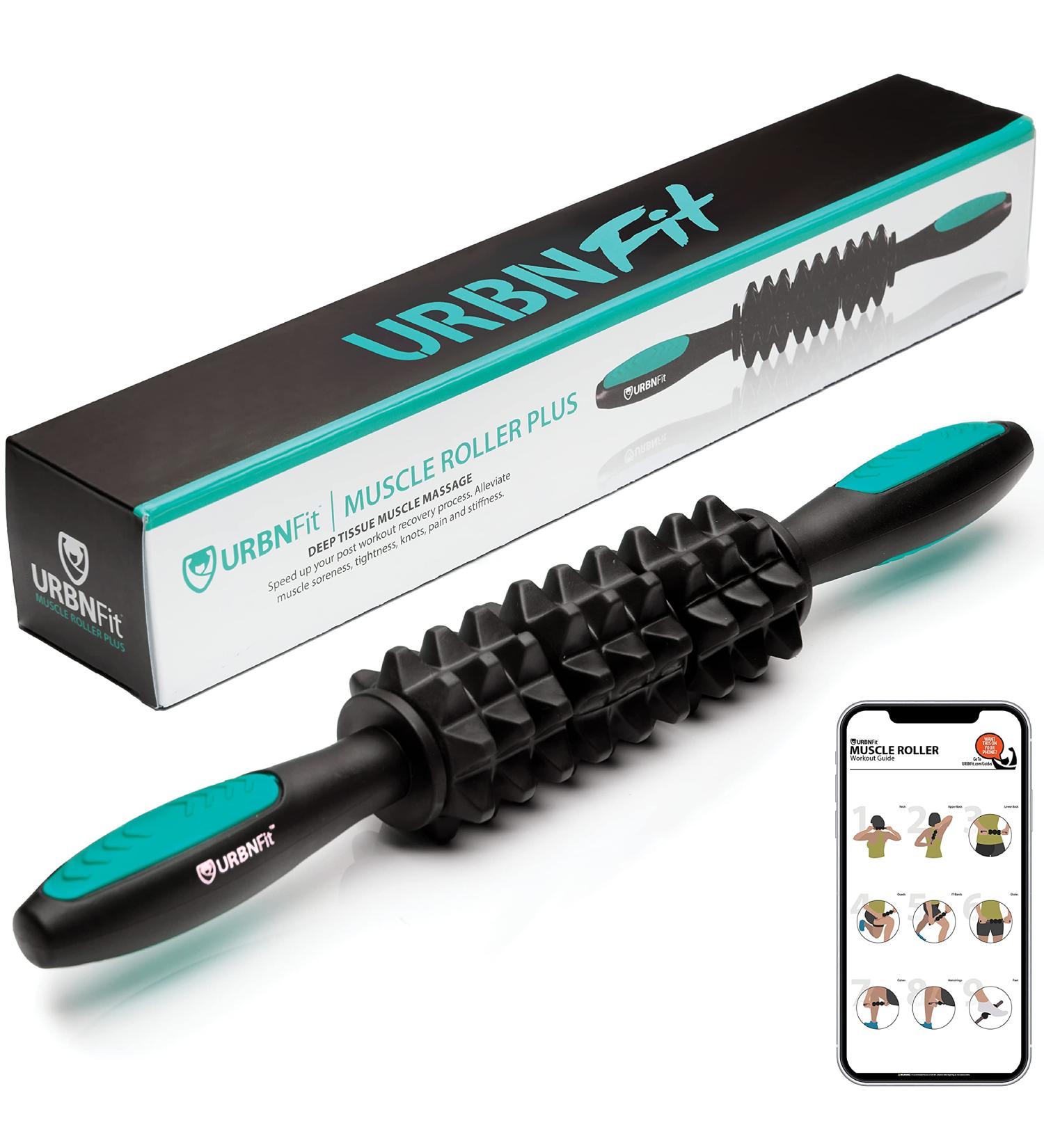 URBNFit Muscle Roller - Massage Stick for Sore Muscles Deep Tissue Leg  Body Rollers - Massager for Athletes Yoga Physical Therapy Recovery with Free Workout Guide Wide Teal - Buy Online on GoSupps.com