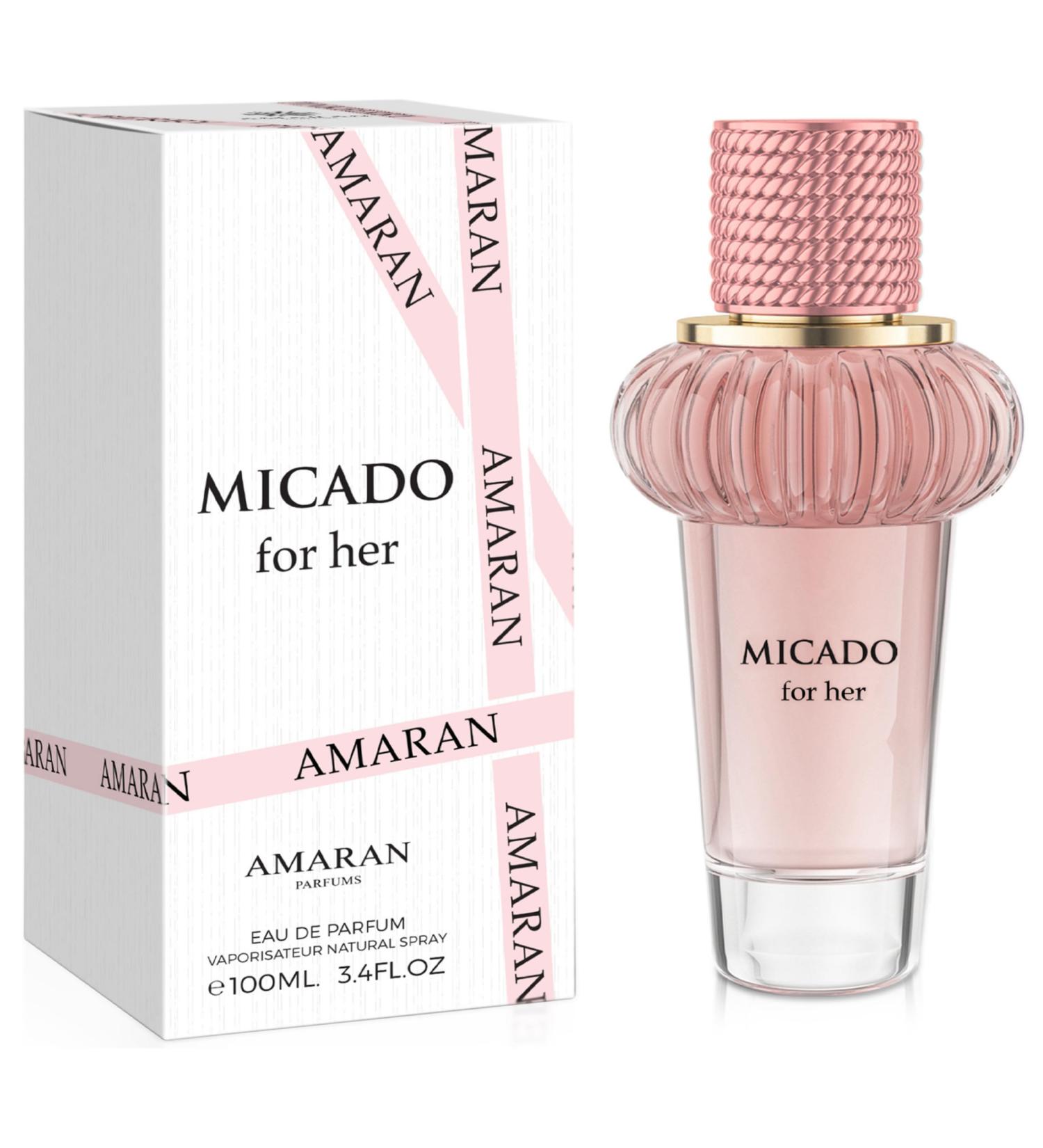 AMARAN Micado For Her Women s Eau de Parfum (EDP) 3.4 FL. Oz (100ml) Women s Perfume with Notes of Strawberry Raspberry Blackberry Mandarin Orange Jasmine Violet Cherry Black Currant Musk - Buy Online on GoSupps.com
