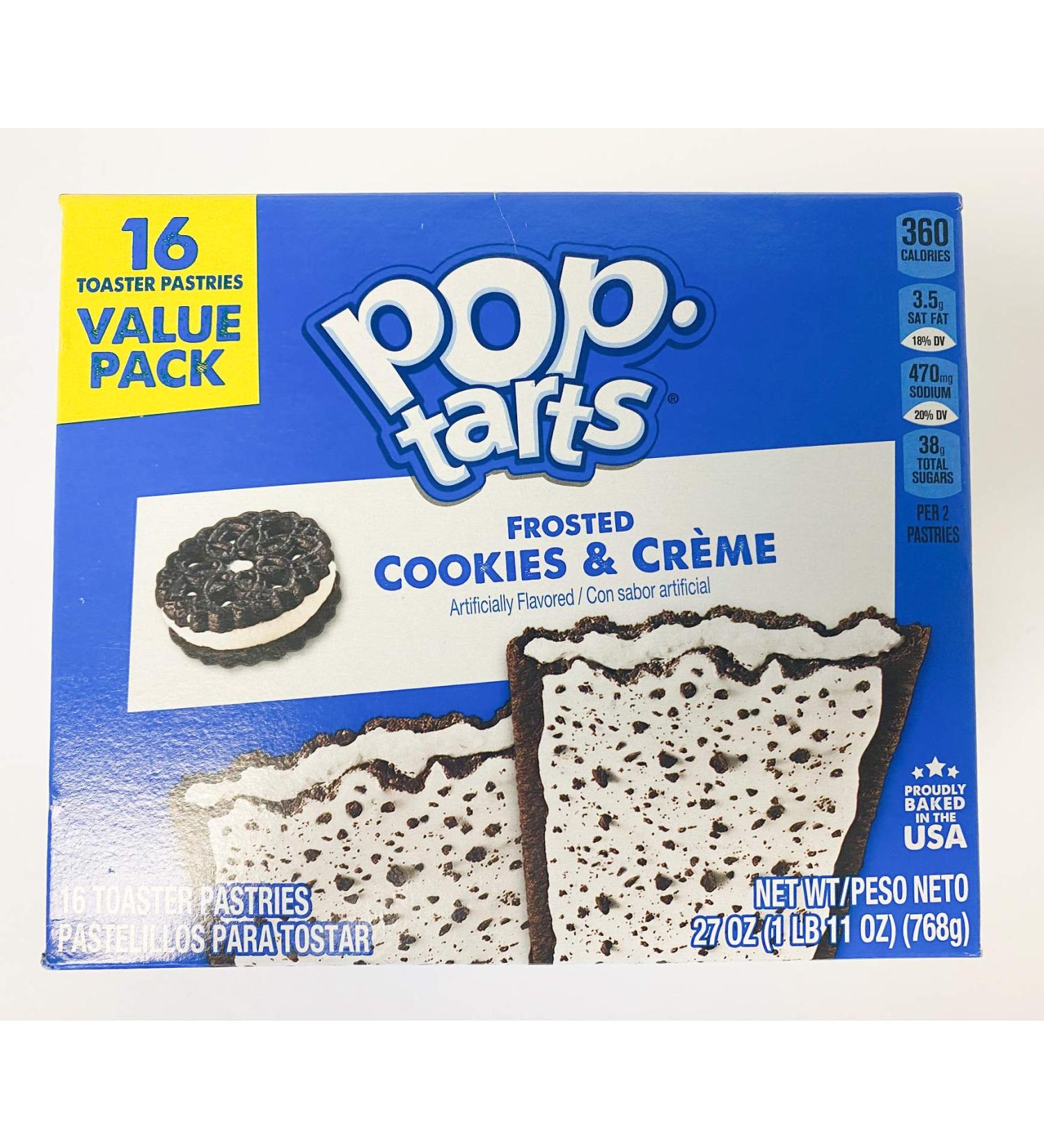 Pop Tarts Cookies and Cream 16 Tarts - Buy Online on GoSupps.com