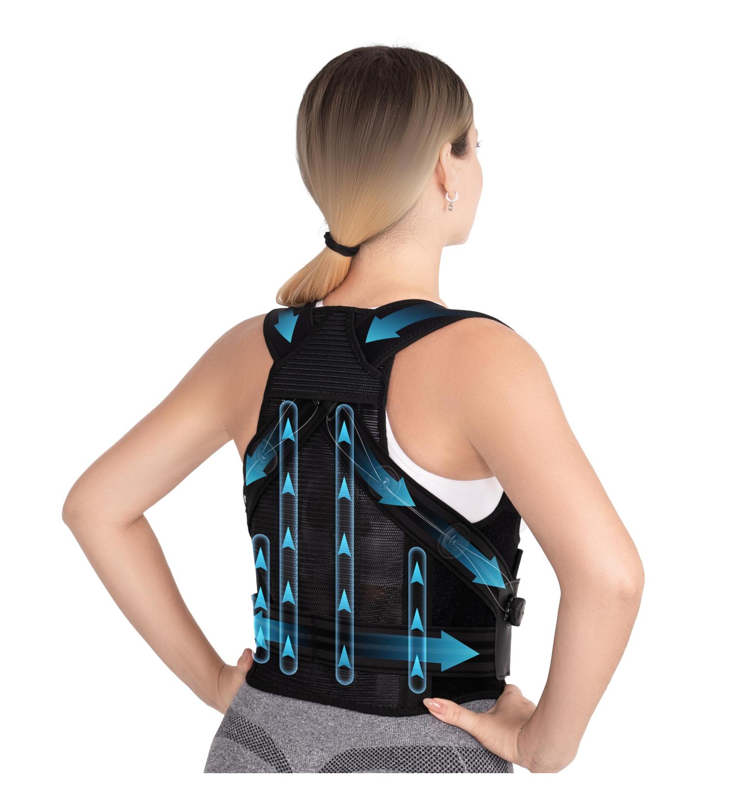 Upgrade Posture Corrector for Men & Women - Ergonomic Back Brace for Pain Relief & Lumbar Support | Adjustable & Breathable Design - Buy Online on GoSupps.com