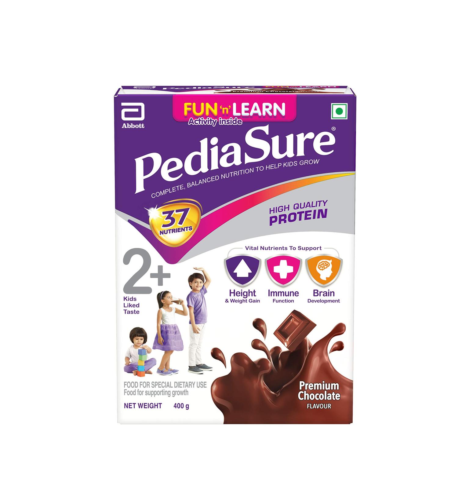PediaSure Premium Chocolate - 400g Refill Pack | Nutritious Kids Drink - Buy Online on GoSupps.com