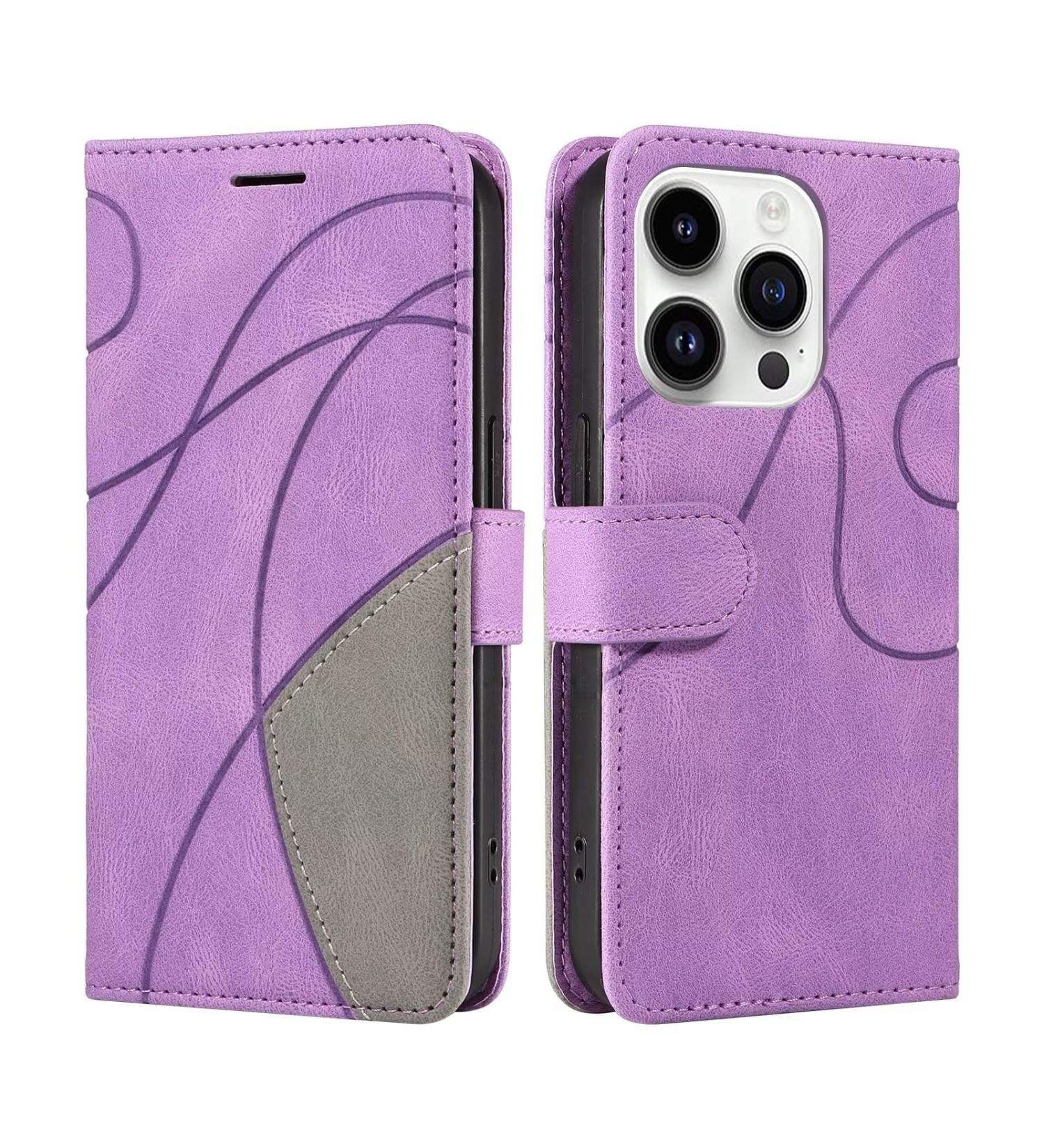 Haygdz Purple Leather Cover for LG K22 Plus - Premium PU Wallet Case with Card Compartment & Magnetic Stand - Buy Online on GoSupps.com