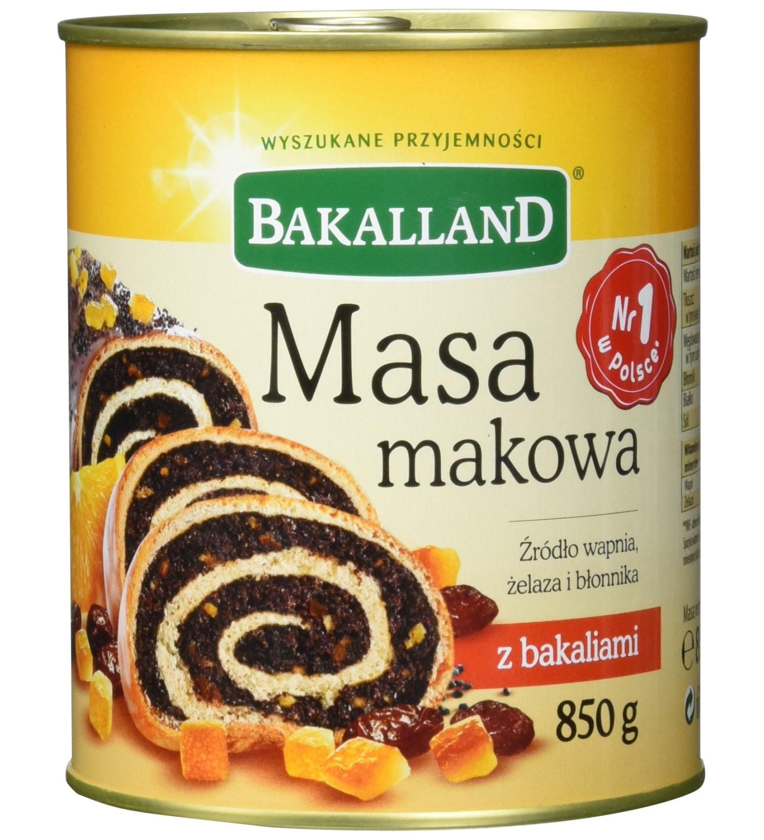 Bakalland Ready-Made Poppy Seed Mixture - Pack of 3 Cans (3 x 850g) | International Shipping Available - Buy Online on GoSupps.com