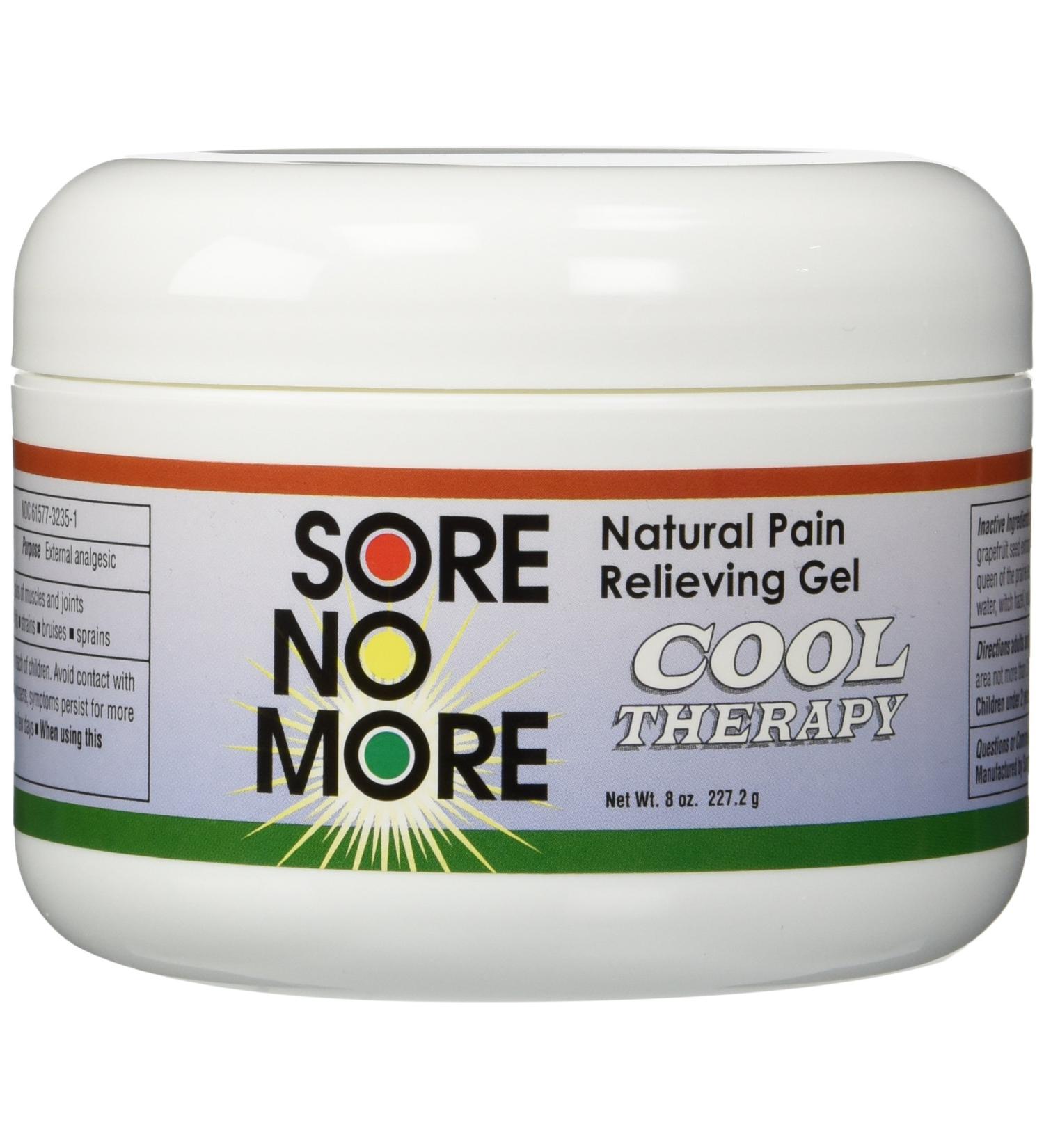 Sore No More Natural Pain Relieving Gel - 8 Oz | Soothing Cool Relief - Buy Online on GoSupps.com