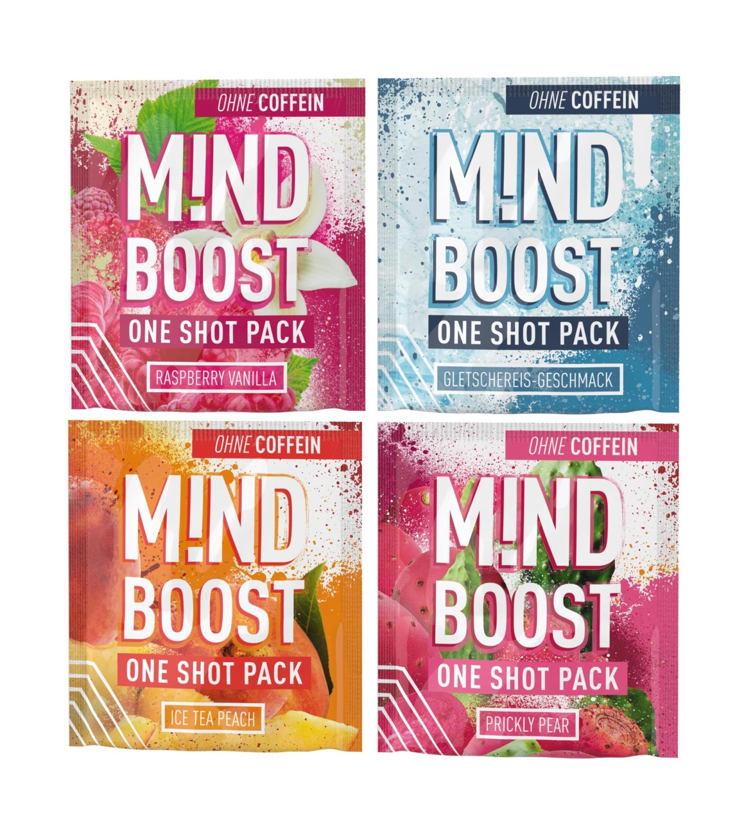 MIND BOOST | Caffeine-Free Concentration Drink with L-Tryptophan & Nootropics | Sample Packs - All Flavours | International Shipping Available - Buy Online on GoSupps.com