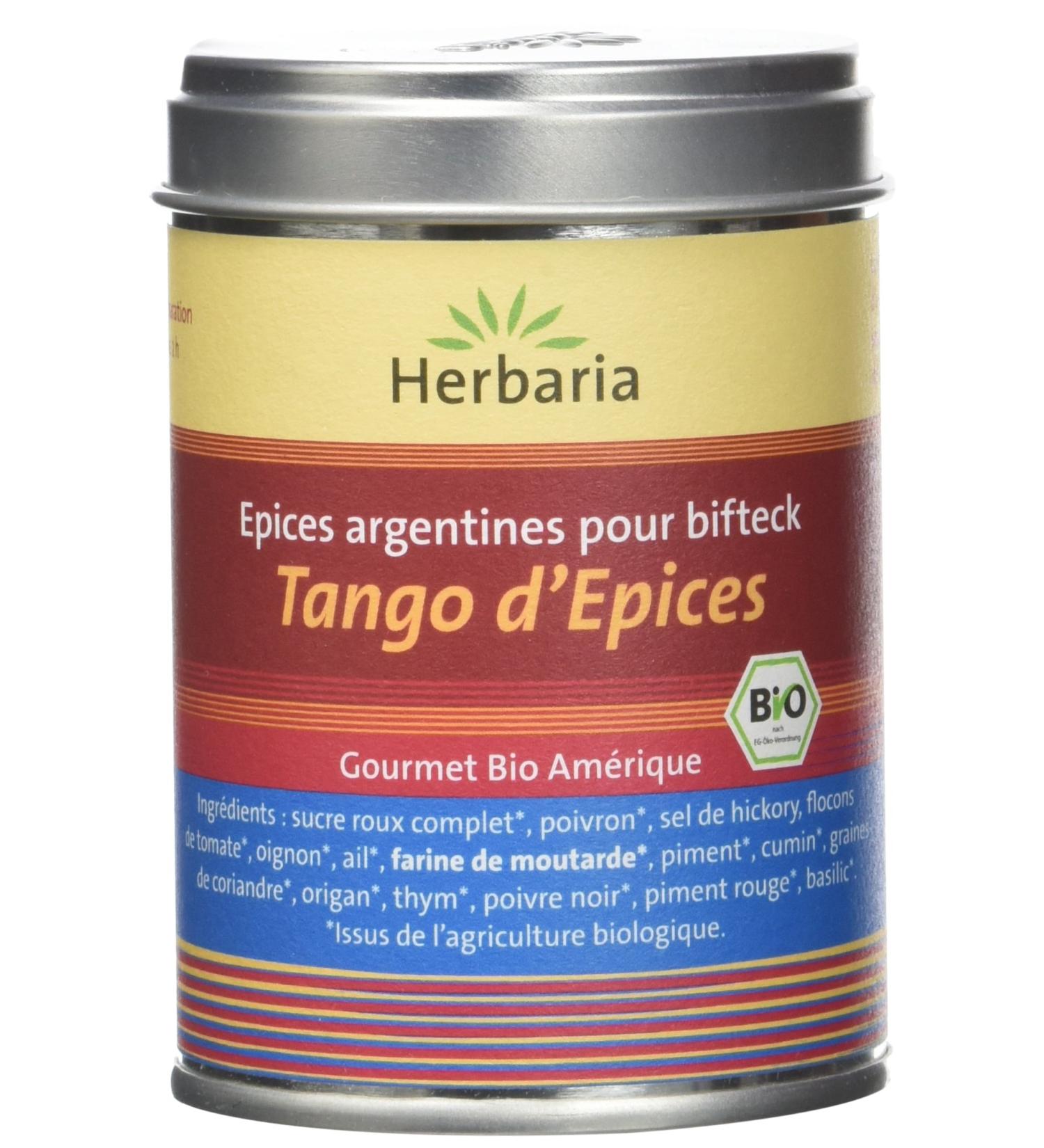 Herbaria Tango d'Epices Organic Argentine Spice Mix for BBQ 100g Box - Buy Online on GoSupps.com