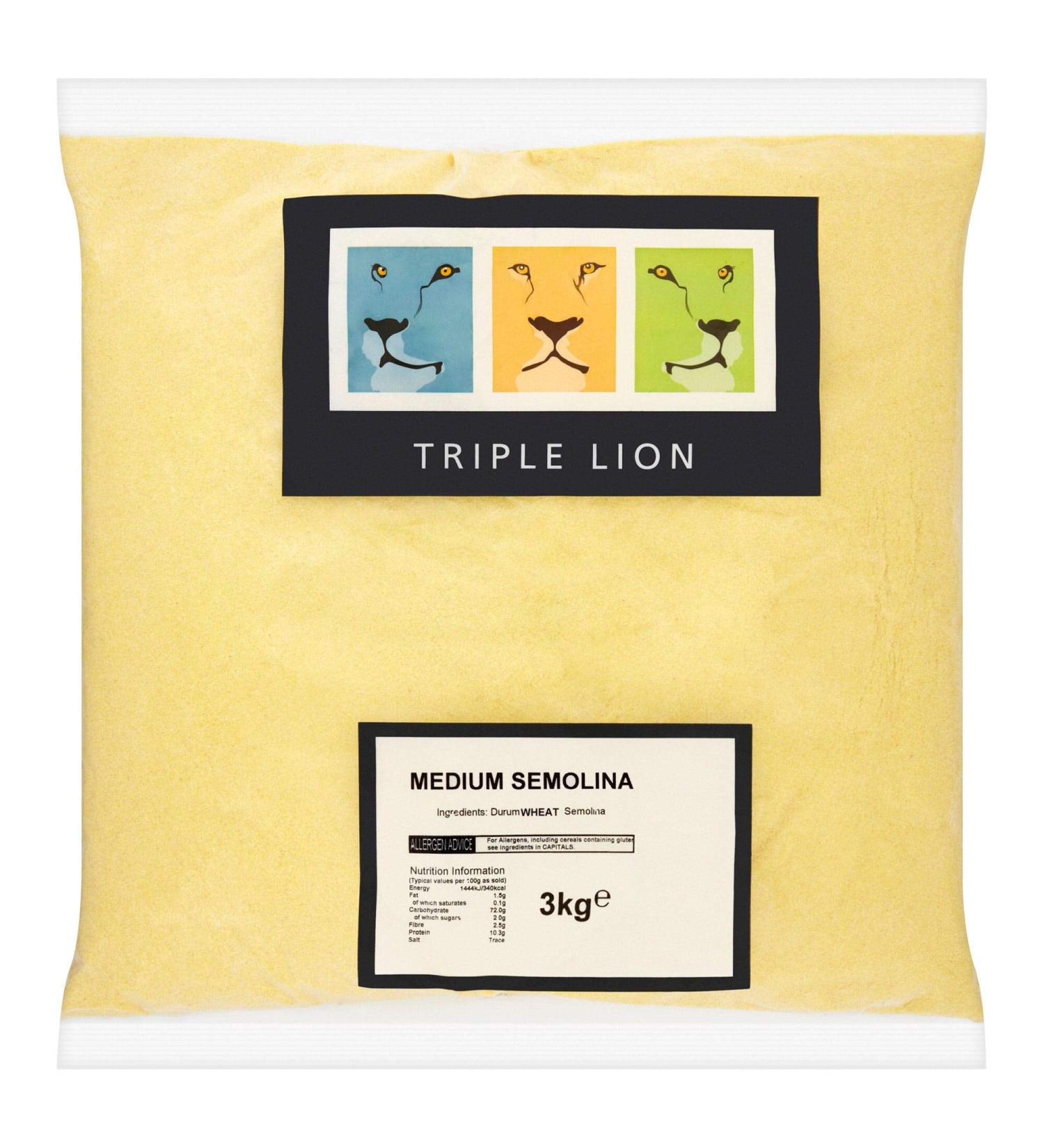 Triple Lion Semolina - 1x3kg