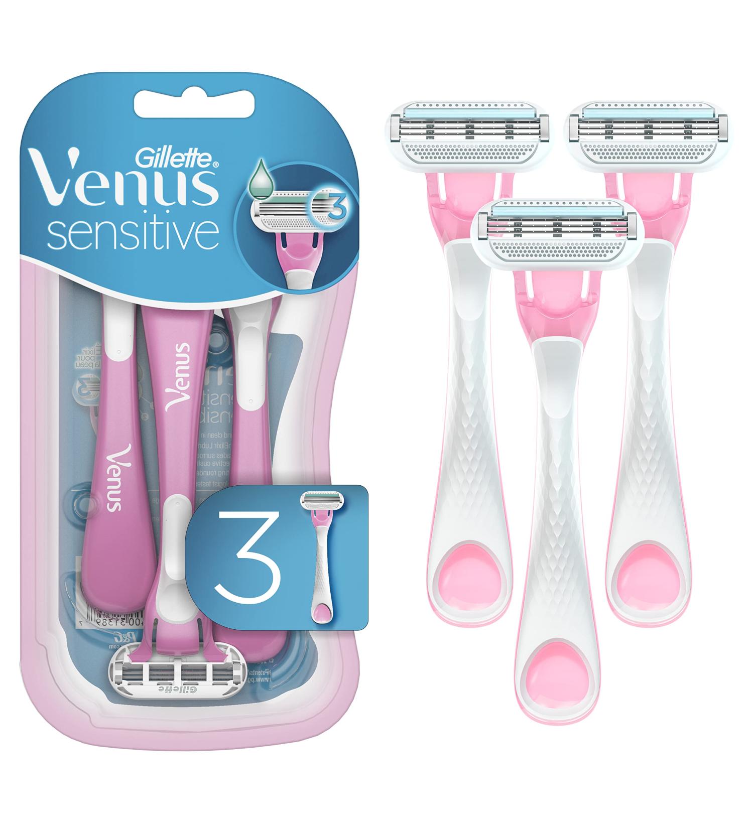 Gillette Venus SkinElixir Sensitive 3 Disposable Razors