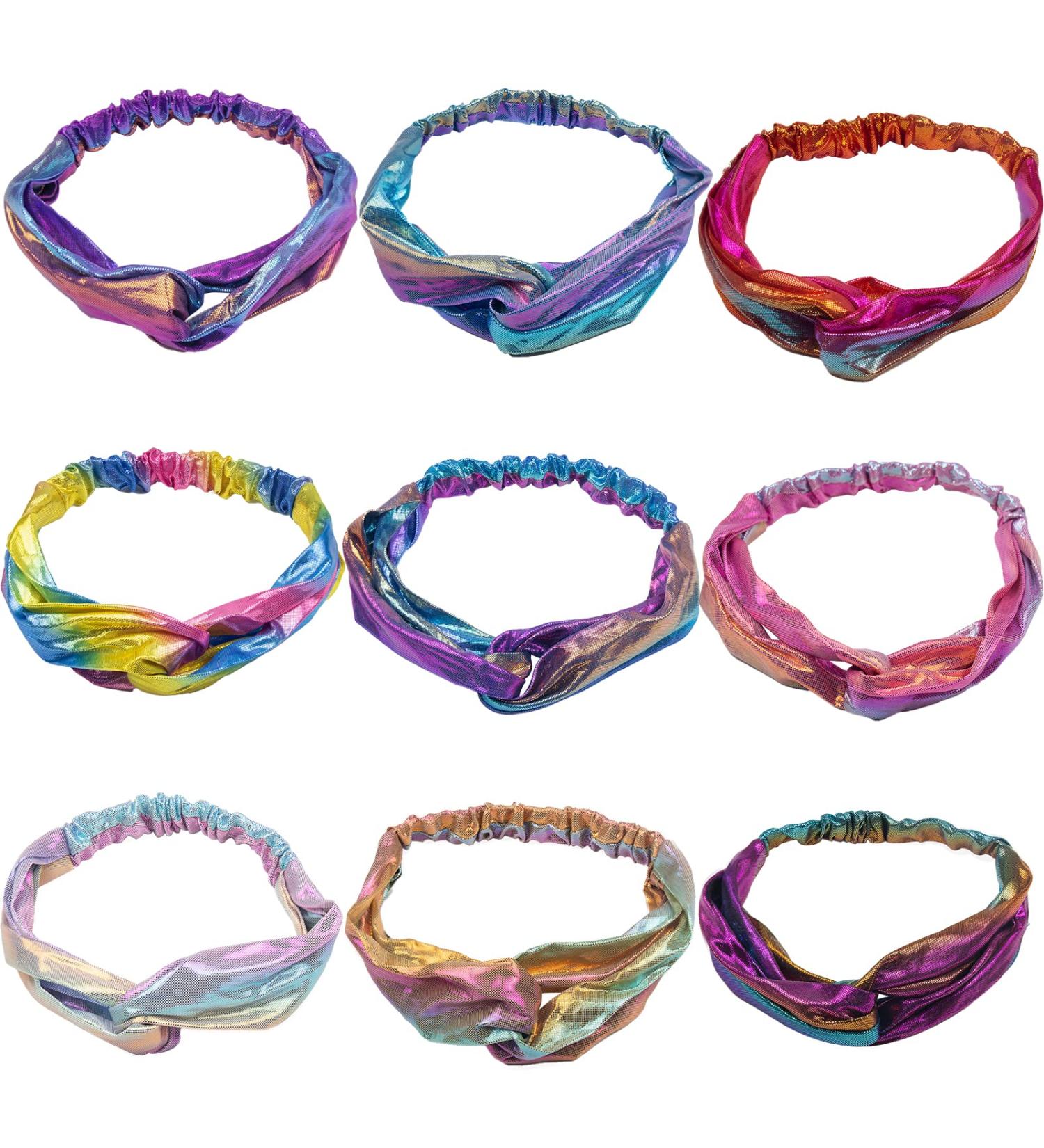 ELANE 9 PCS Laser Headbands for Women - Stretchy Non-Slip Sport & Spa Headbands - Buy Online on GoSupps.com