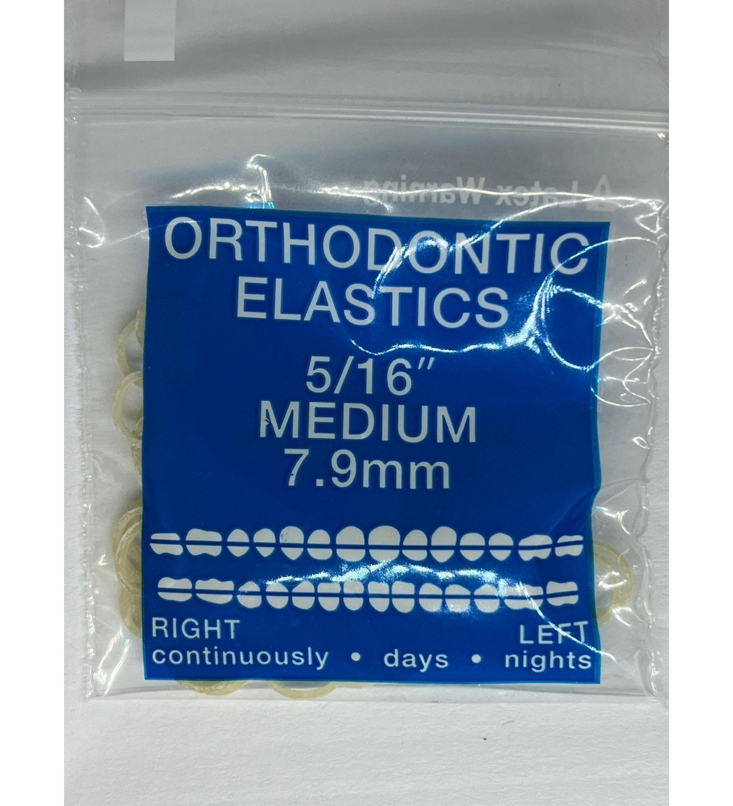 Orthodontic Intraoral Elastics - Medium 5/16 | 1000 pcs - Surgical Latex Made in USA | Shop Now at Orthodentalusa Corp - Buy Online on GoSupps.com