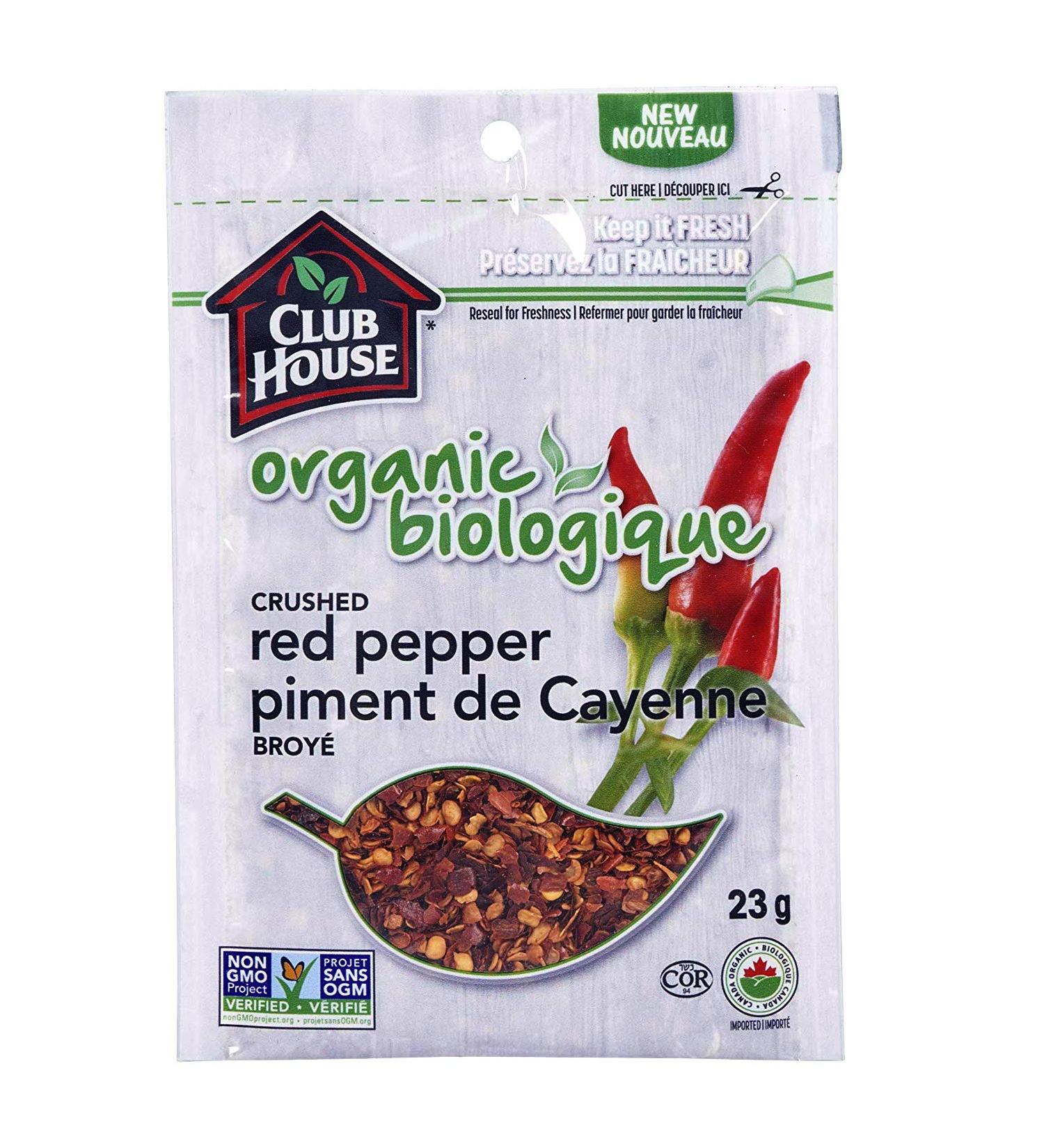 Club House Quality Natural Herbs & Spices Organic Crushed Red Pepper 23g 23 g (Pack of 1) - Buy Online on GoSupps.com