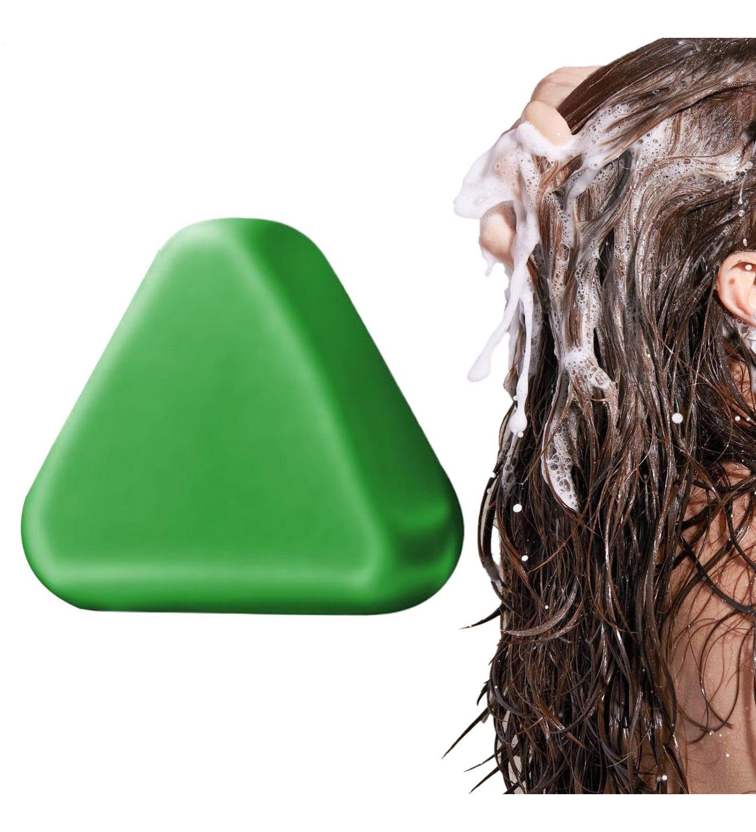  Generisch Natural Triangular Bar Shampoo 120g | Nutritional Strengthening Solid Soap | Richer for Men Teens Adults Seniors | With Travel Home - Buy Online on GoSupps.com