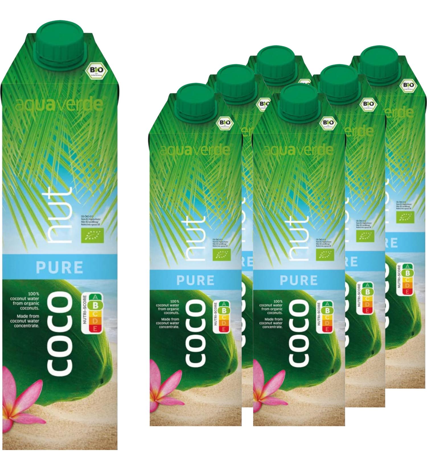 Bio Aqua Verde Coconut Water Concentrate Pure (6 x 1000 ml)