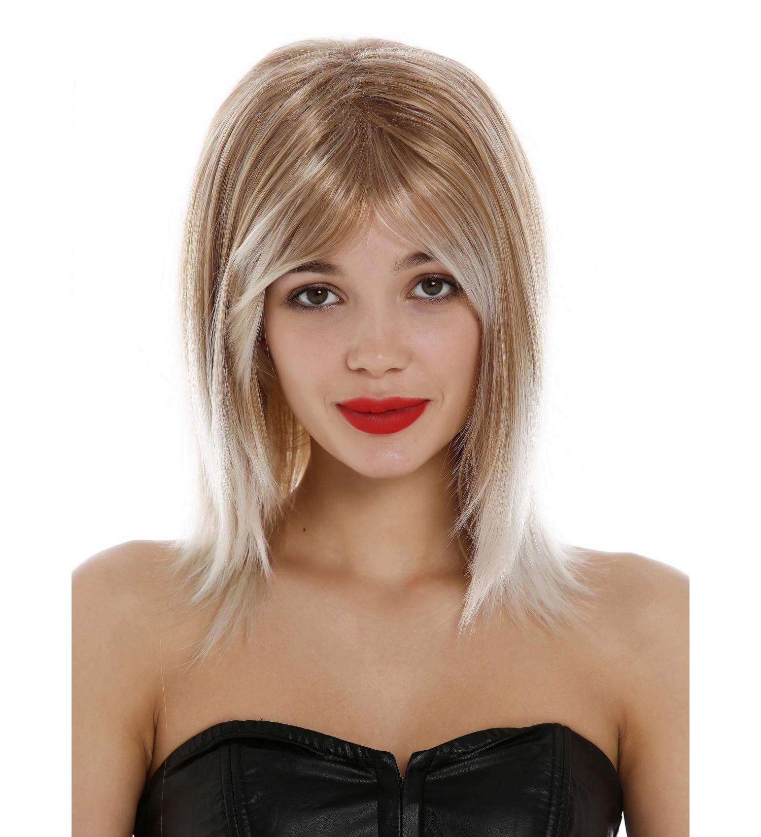 WIG ME UP GFW2472-27T60 | Short Shoulder Length Straight Bob Wig for Women | Blonde Ombre with Platinum Tips | International Shipping Available - Buy Online on GoSupps.com