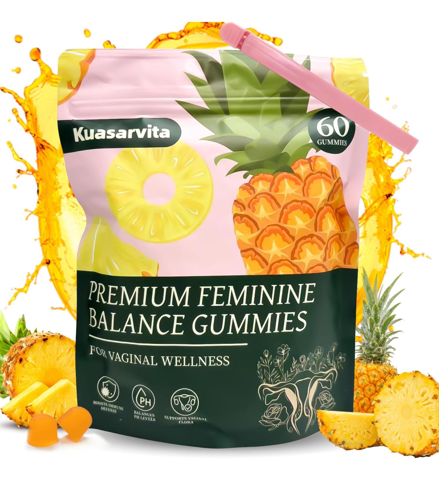 Premium Feminine Balance Gummies Vital Vaginal Probiotics Source Feminine Gummies Probiotic Gummies for Prenatal & Postnatal Women - Probiotics for Digestion pH Balance Gut Health Immune Support - Buy Online on GoSupps.com