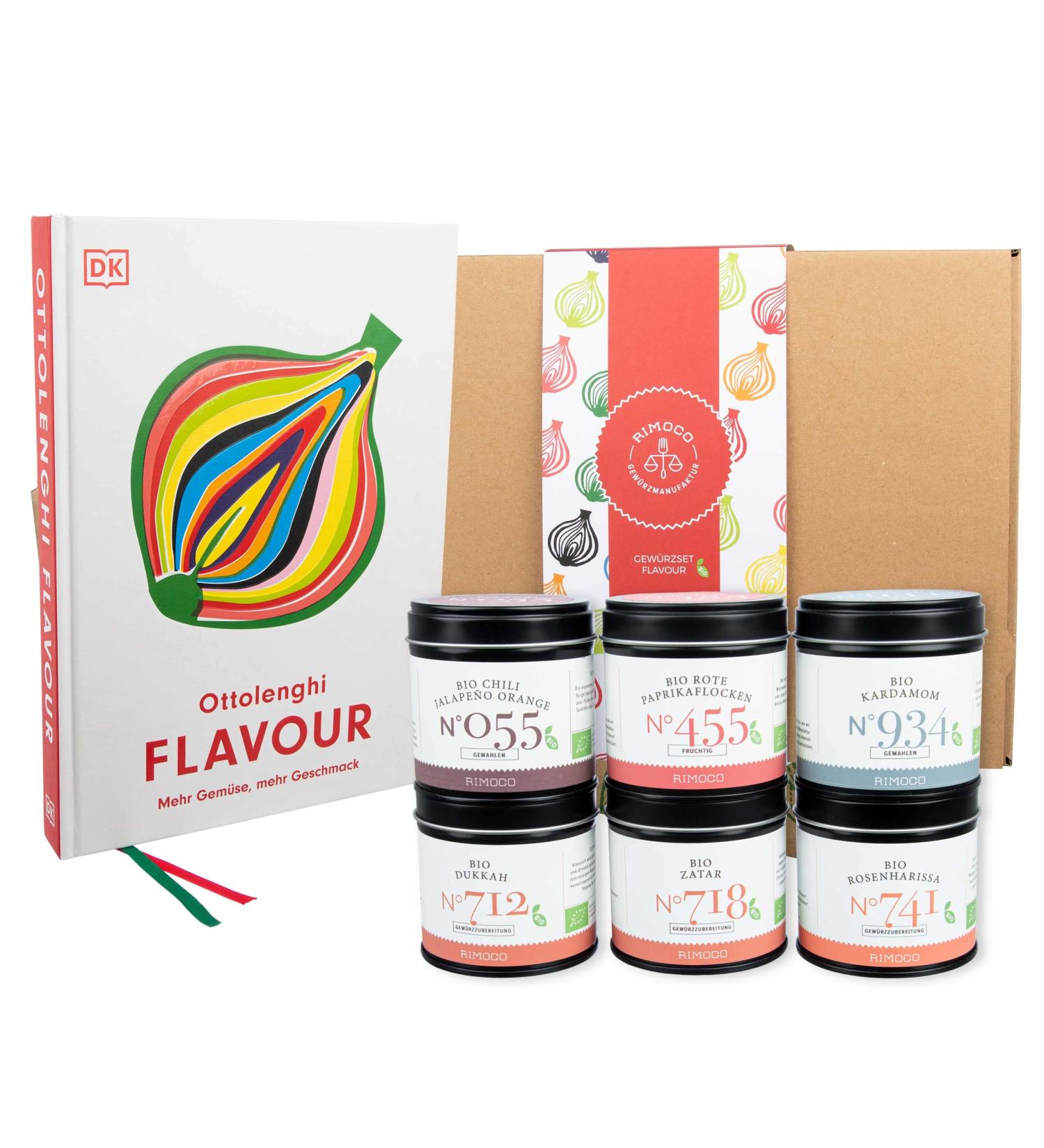 Rimoco Ottolenghi Gift Set 'Flavor' - Premium Cookbook & Exotic Spices for International Shipping - Buy Online on GoSupps.com