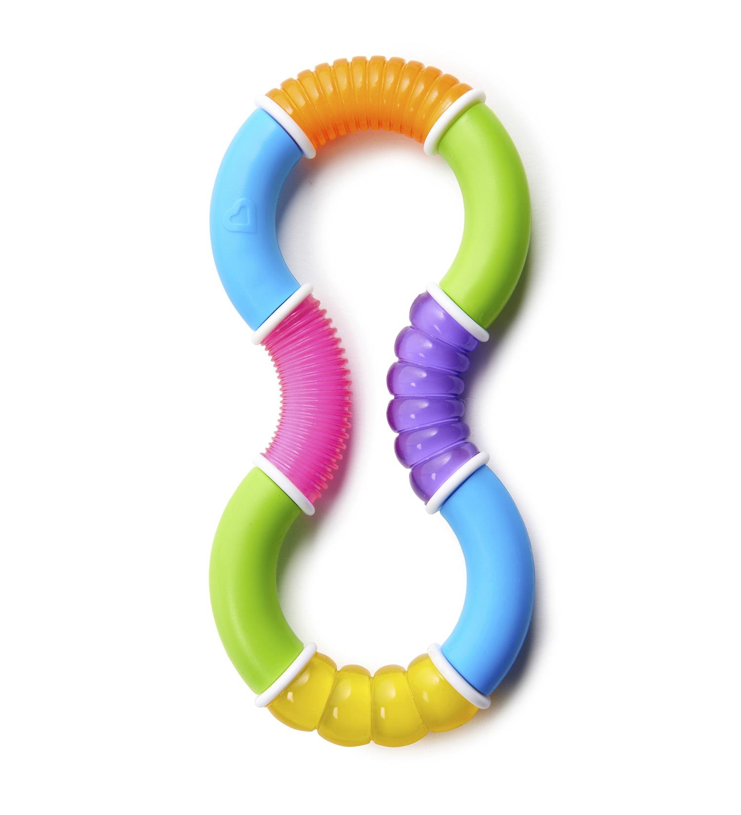 Munchkin Twisty Figure 8 Baby Teether Toy - BPA Free (6+ Months) - Buy Online on GoSupps.com