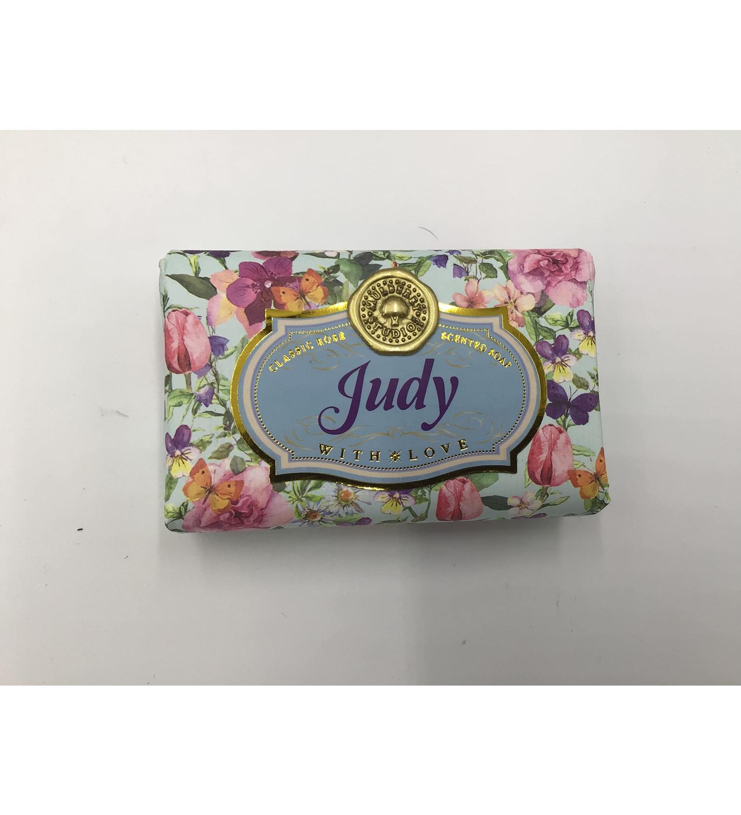 Judy - Gift Soap Bar For Her Birthday Rose Scent Mum Grandmother Cleanser Lather Present Girl