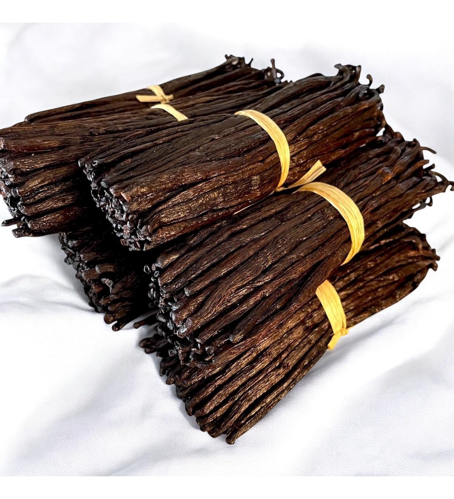 VANNERIE DU MONDE 10 Grade A Madagascar Bourbon Vanilla Beans 14-16 cm 30g - Buy Online on GoSupps.com