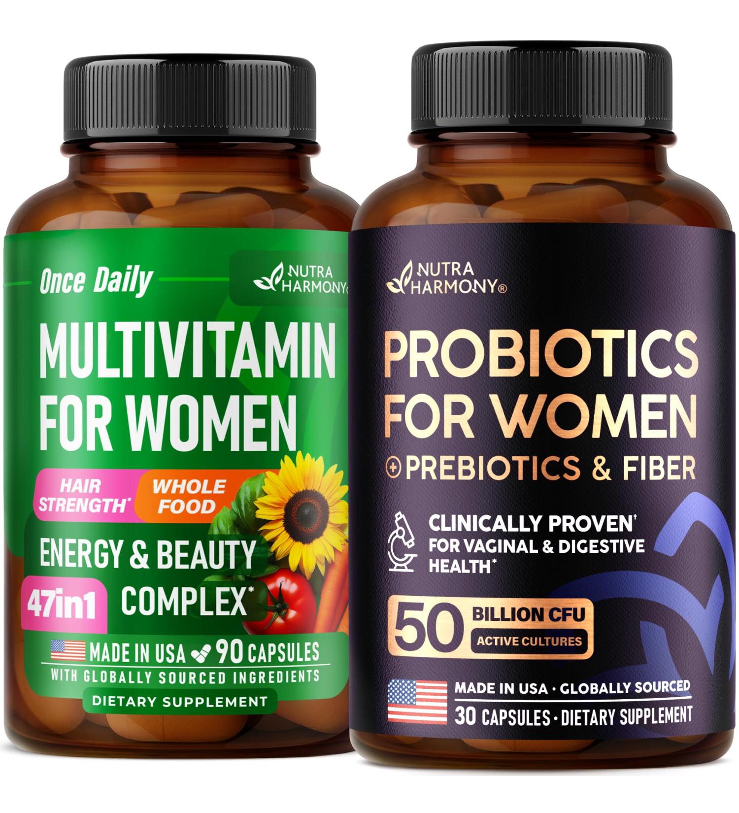 NUTRAHARMONY Multivitamins & Probiotics for Women