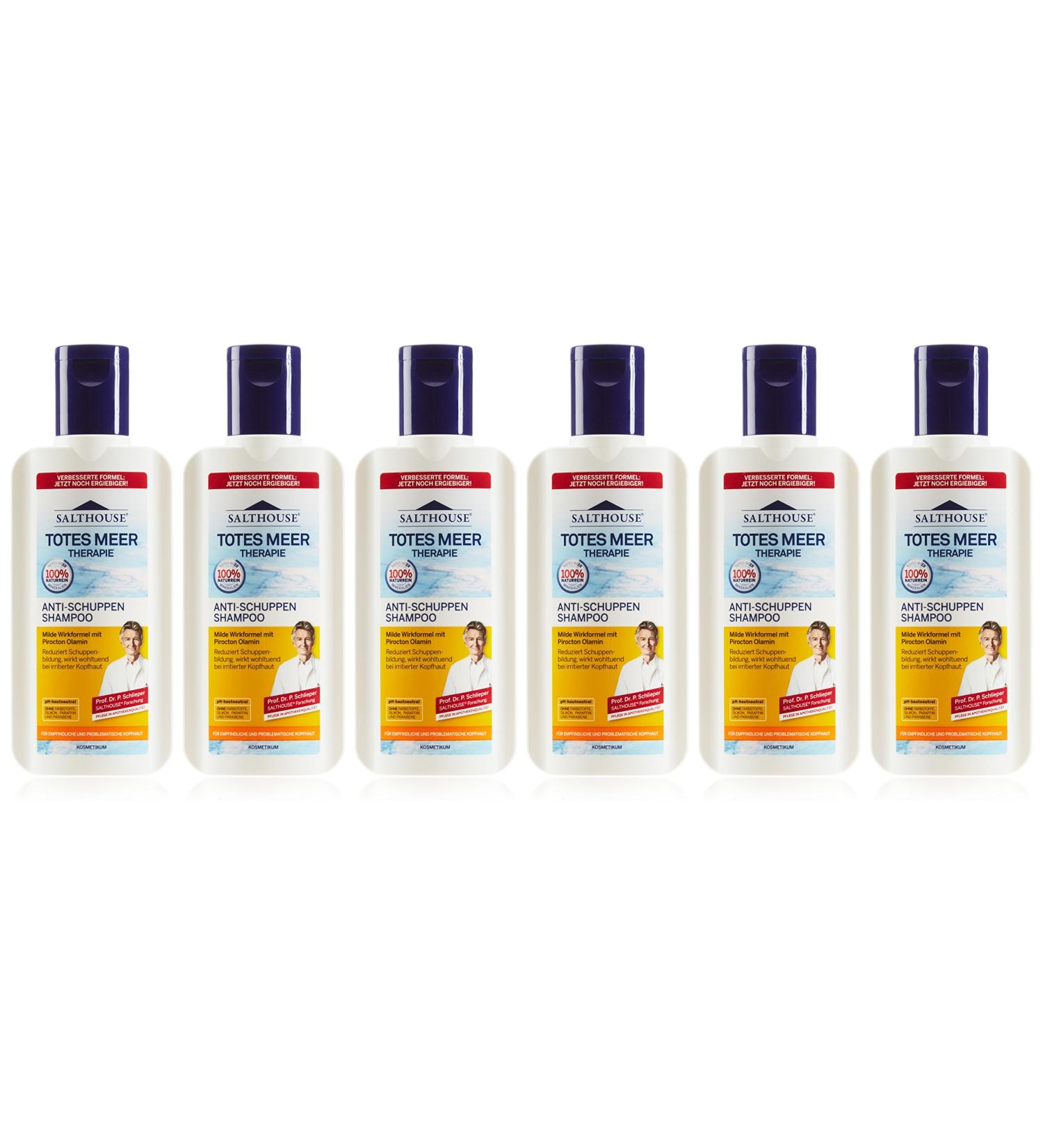  Salthouse Lanosan Salthouse Dead Sea Anti-Dandruff Therapeutic Shampoo 250ml Pack of 6 (6 x 250ml) - Buy Online on GoSupps.com